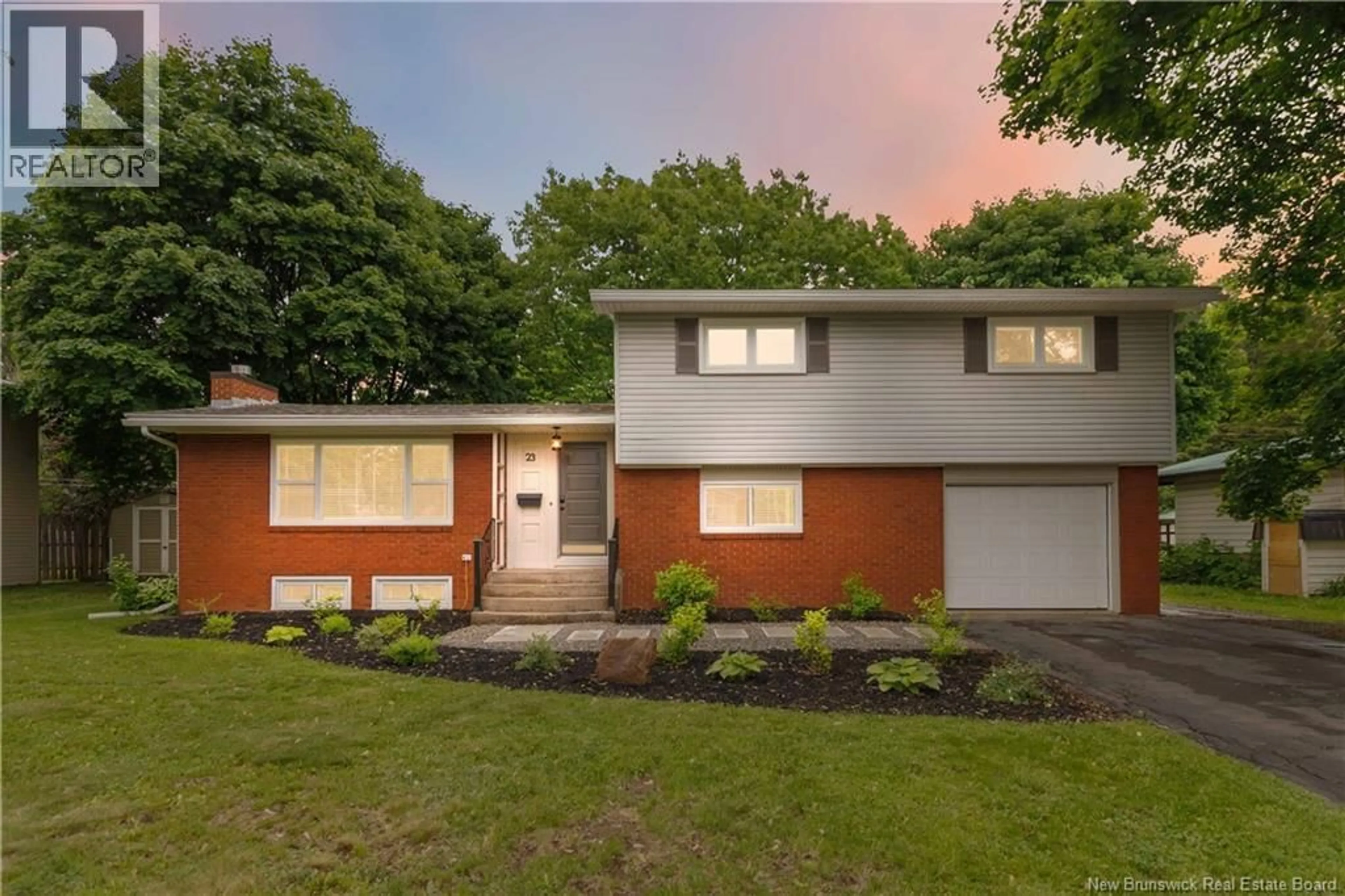 Home with brick exterior material, street for 23 VISTA DRIVE, Moncton New Brunswick E1A4L6