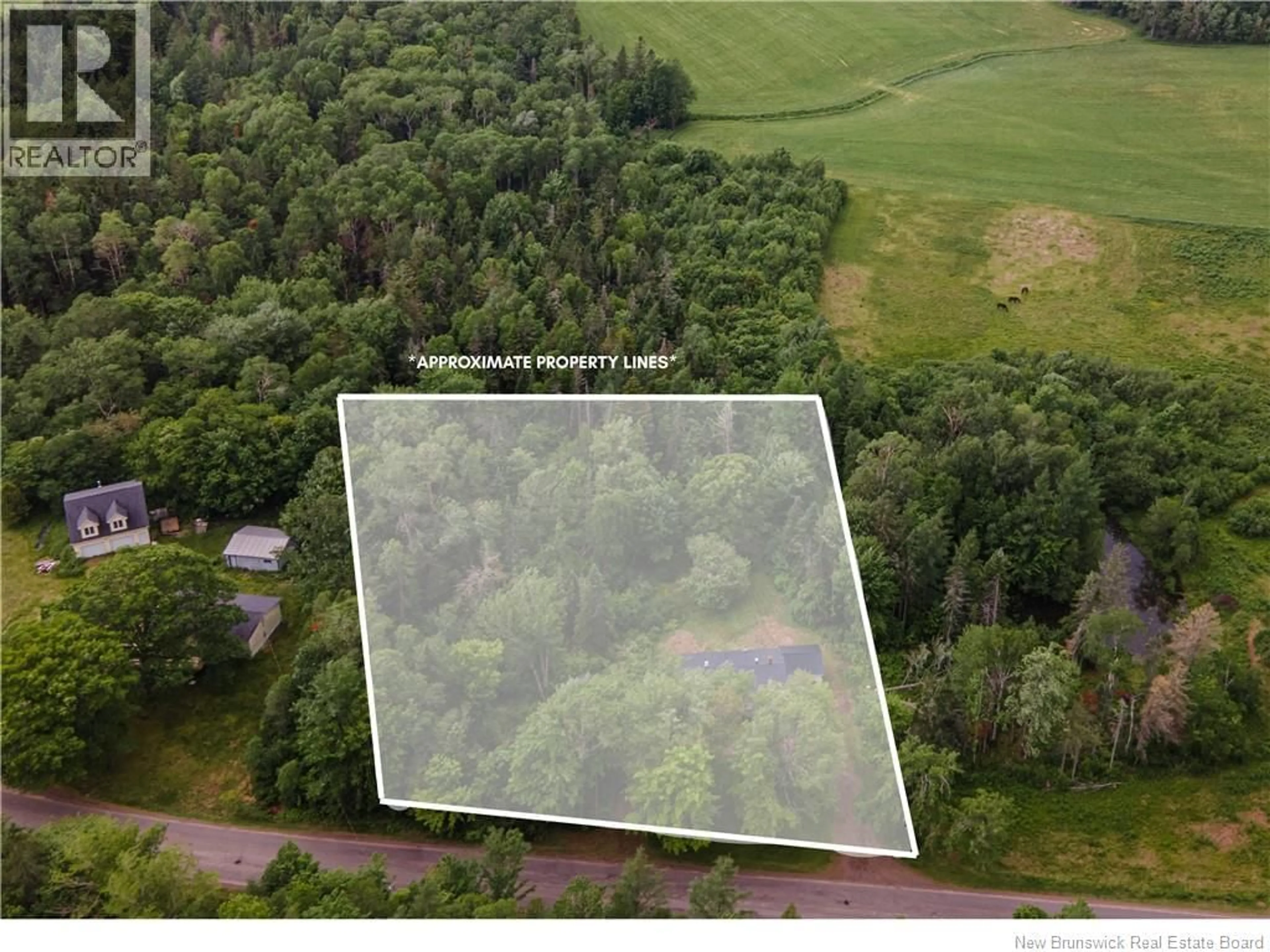 A pic from outside/outdoor area/front of a property/back of a property/a pic from drone, forest/trees view for 947 GUTHRIE ROAD, Midland New Brunswick E5T2G9