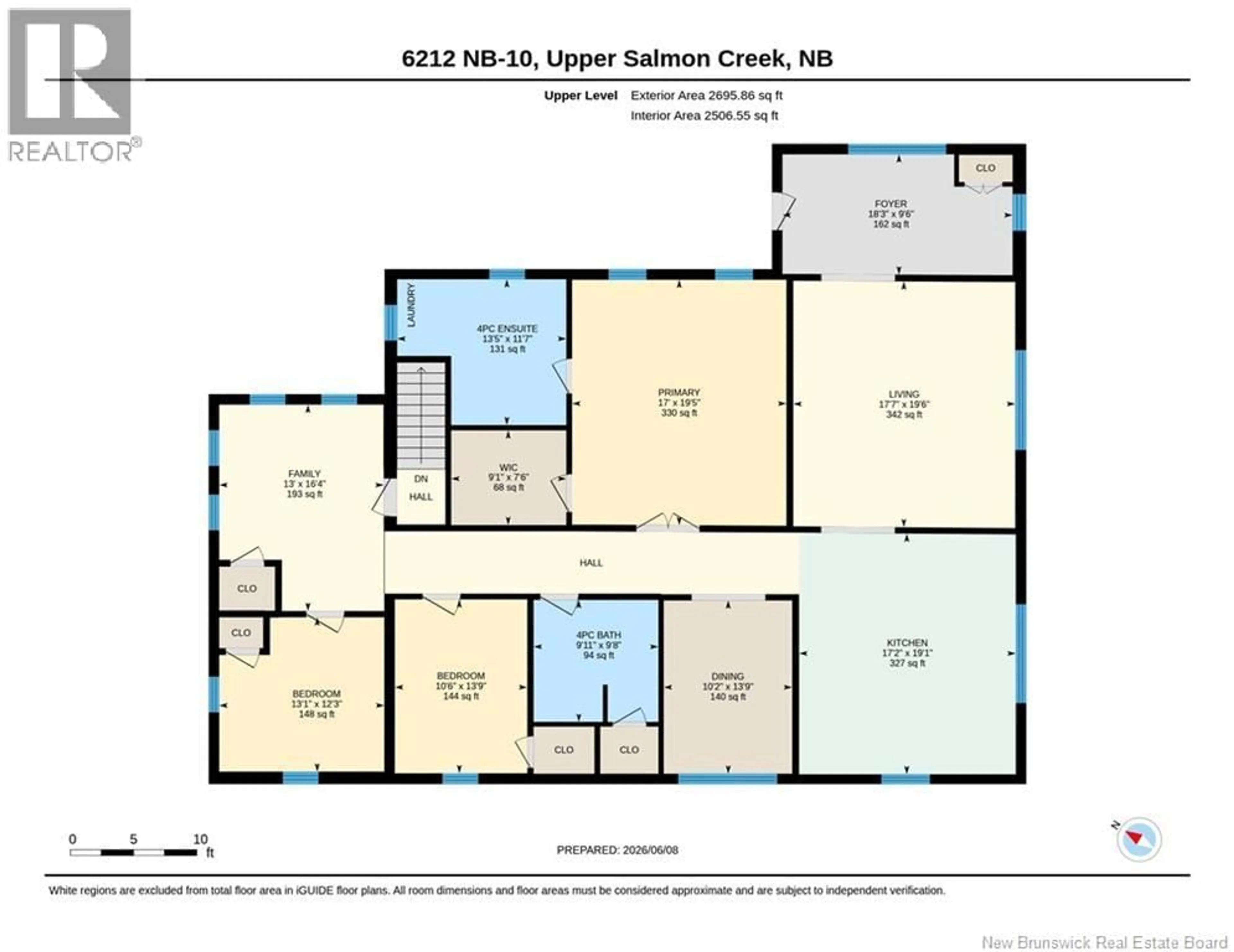 Floor plan for 6212 ROUTE 10, Upper Salmon Creek New Brunswick E4A1C5