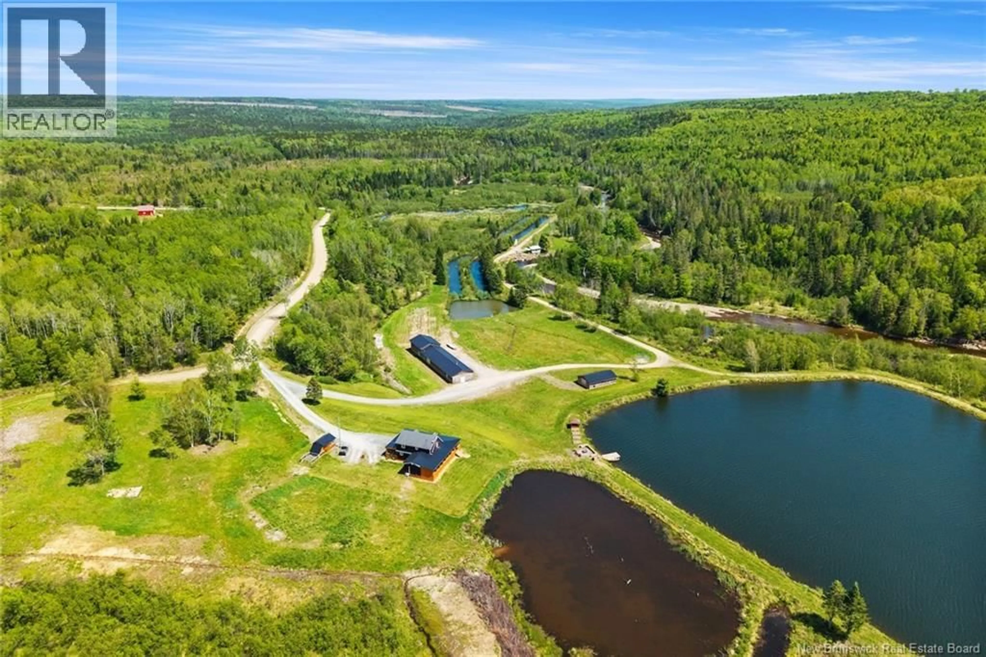 A pic from outside/outdoor area/front of a property/back of a property/a pic from drone, water/lake/river/ocean view for 709 TAY FALLS ROAD, Tay Falls New Brunswick E6B1B7