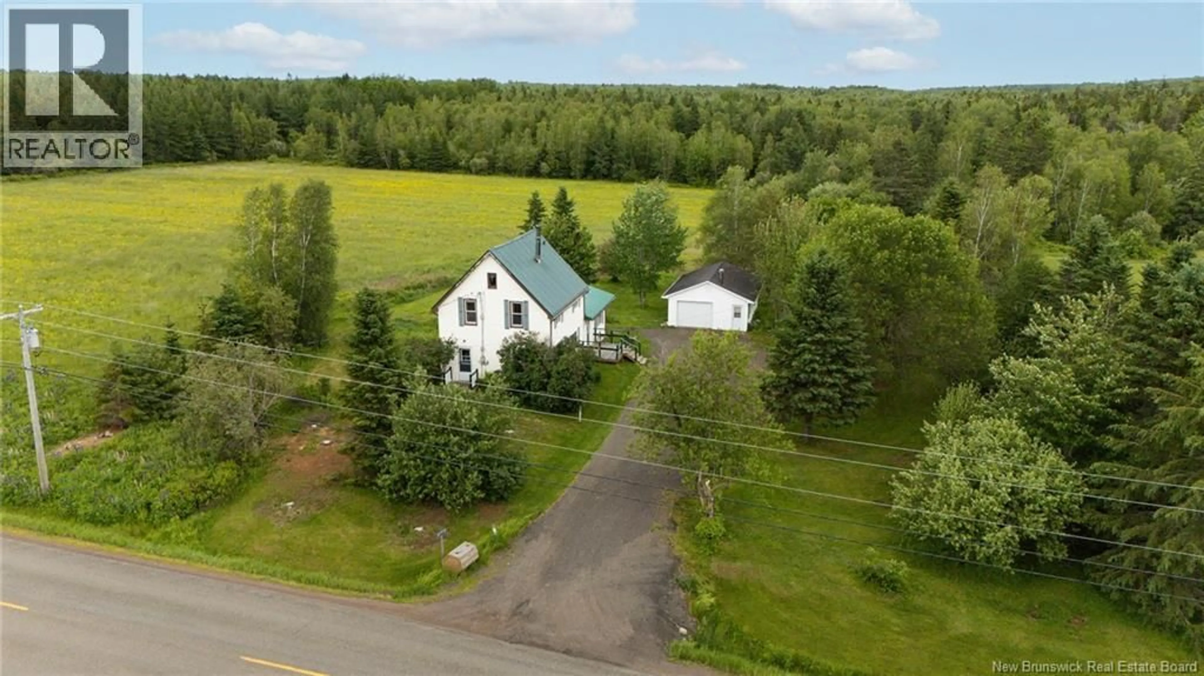 A pic from outside/outdoor area/front of a property/back of a property/a pic from drone, unknown for 2775 ROUTE 490, McQuade New Brunswick E1G3J5