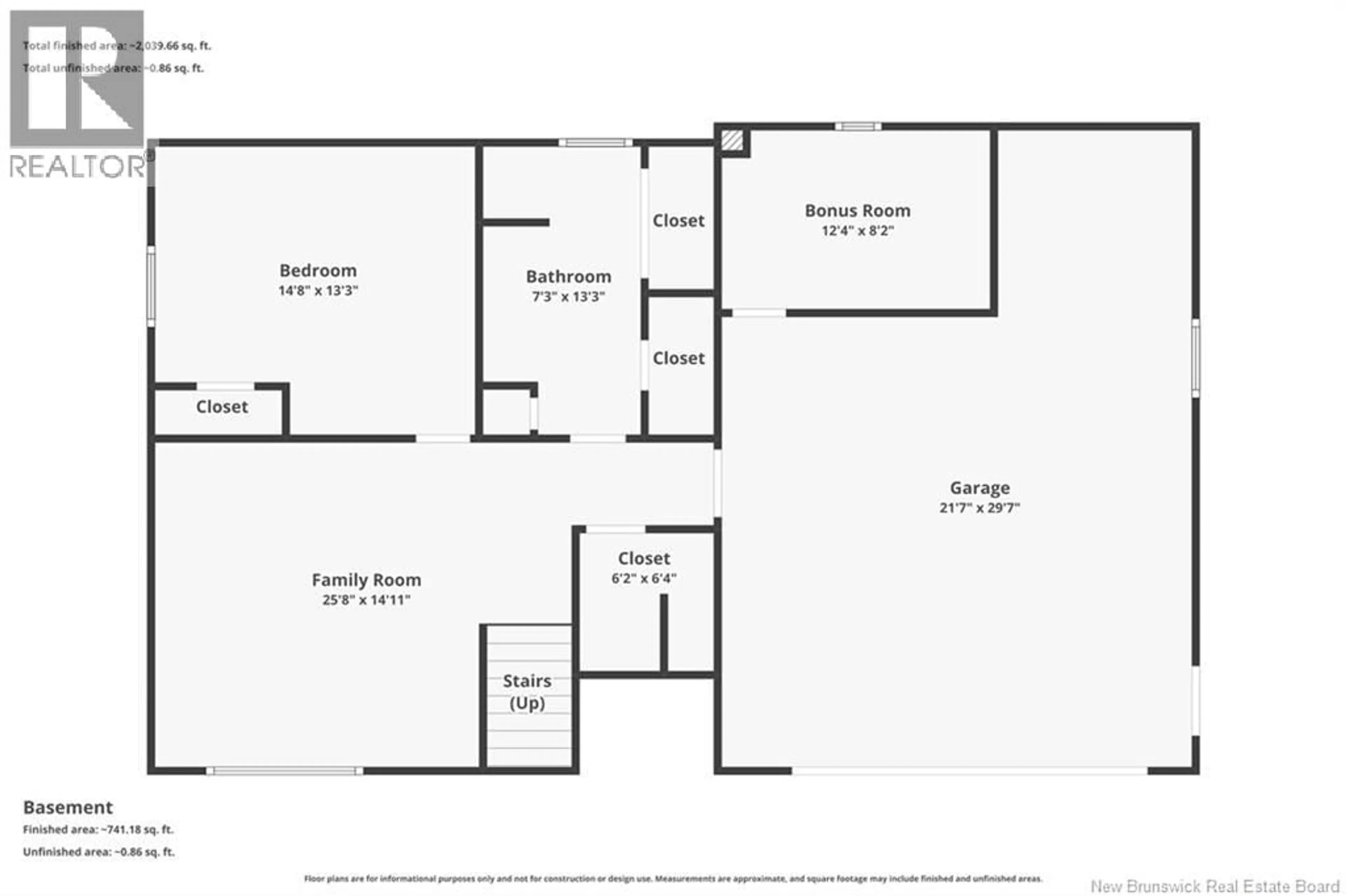 Floor plan for 6 MELROSE AVENUE, New Maryland New Brunswick E3C2R1