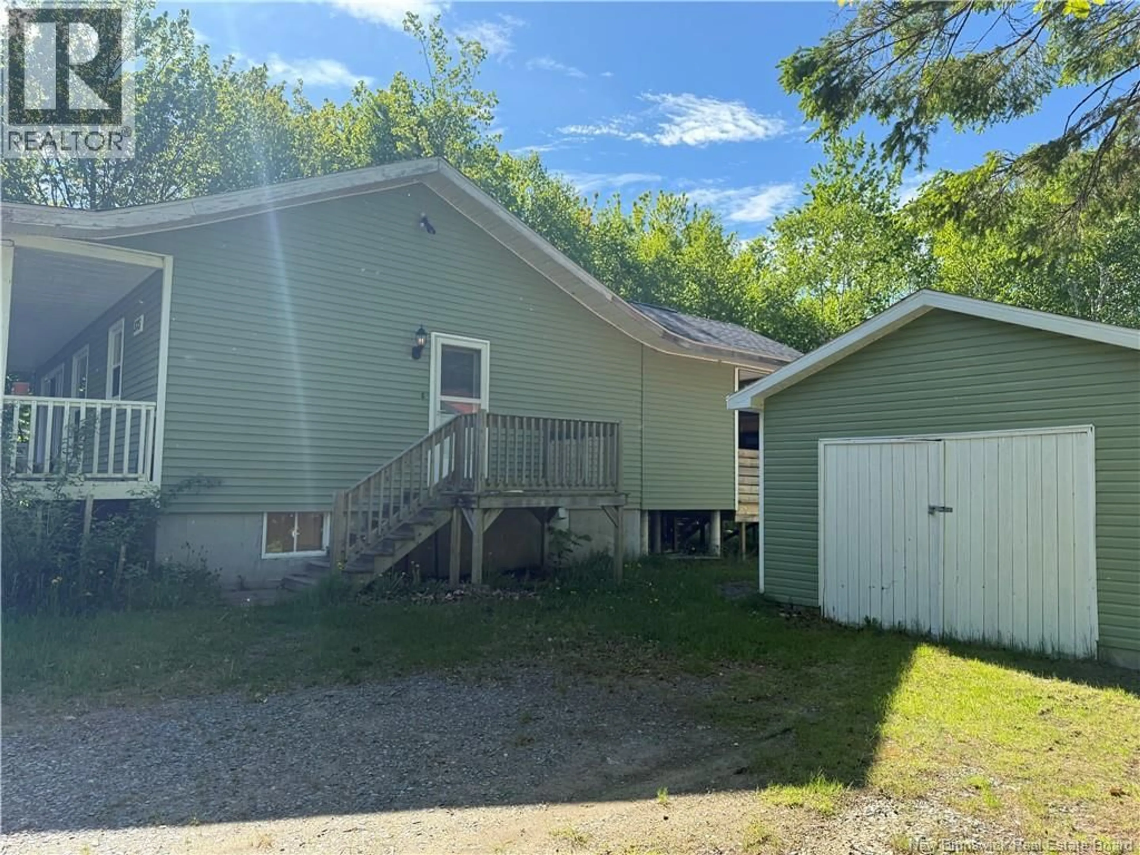 A pic from outside/outdoor area/front of a property/back of a property/a pic from drone, street for 375 RUE DES BOIS FRANCS, Saint-Léolin New Brunswick E8N2R7