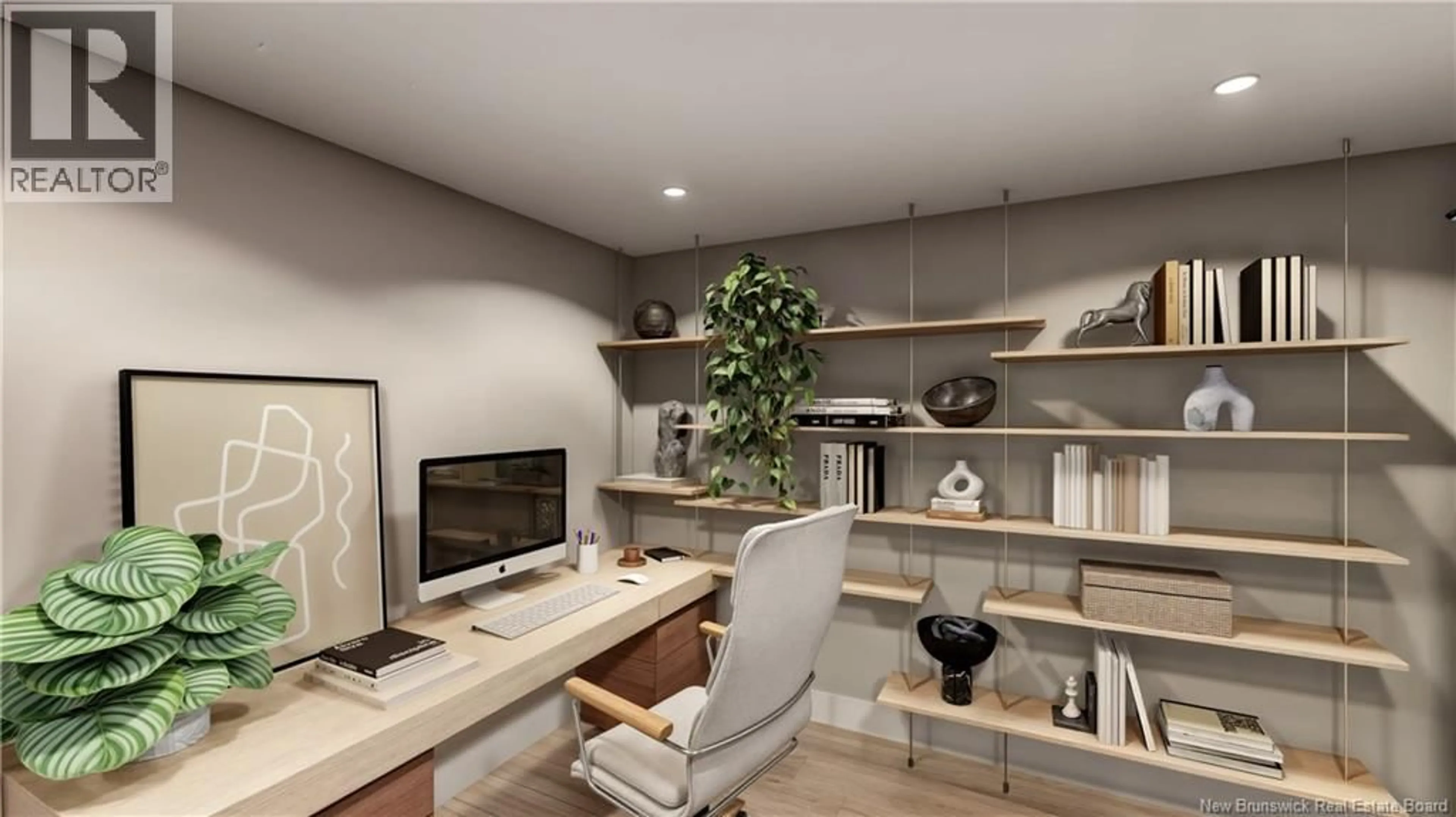 Living room with furniture, wood/laminate floor for 60 KAITLYN STREET, Rothesay New Brunswick E2E0M6