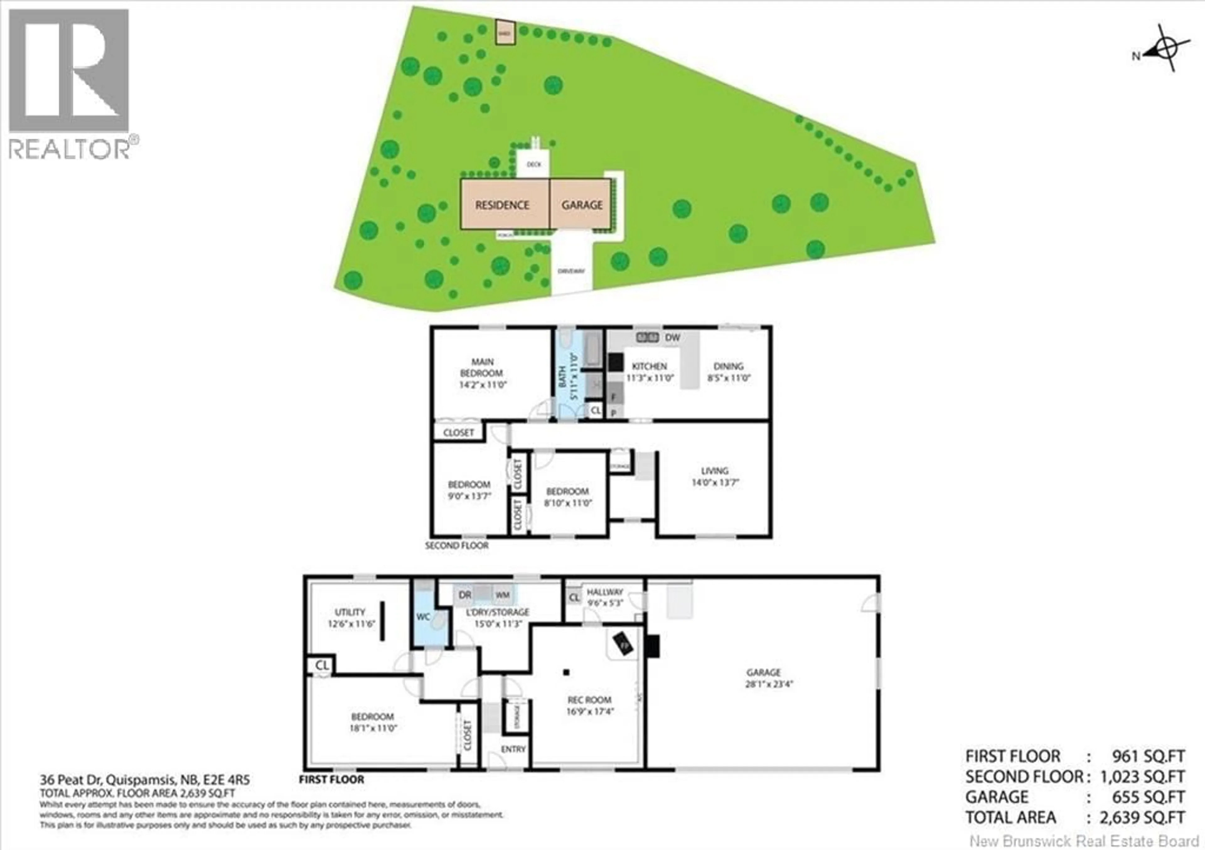 Floor plan for 36 PEAT DRIVE, Quispamsis New Brunswick E2E4R5