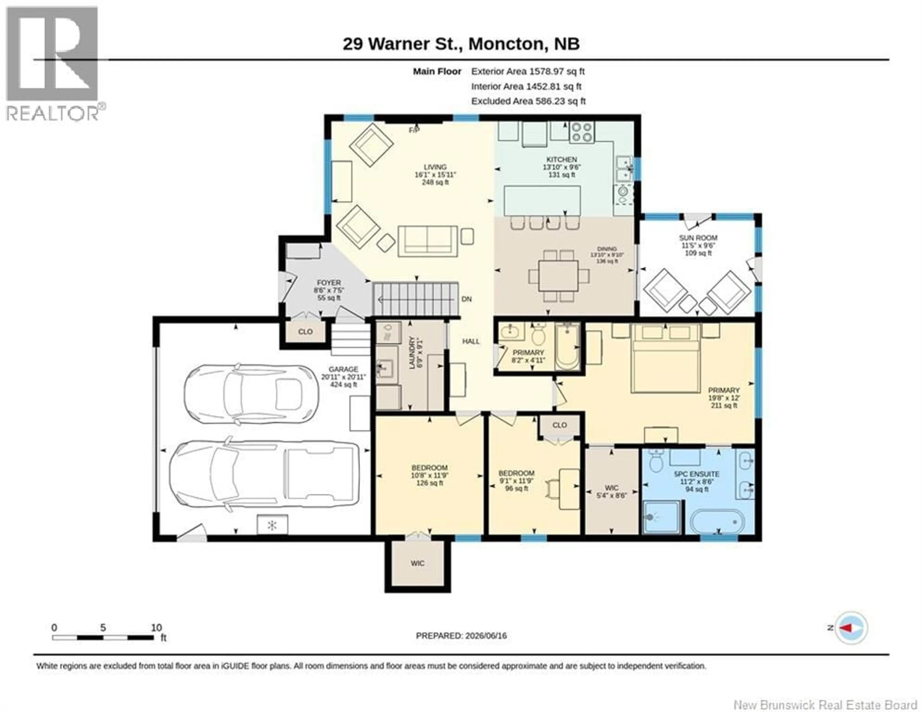 Floor plan for 29 WARNER STREET, Moncton New Brunswick E1A5T3