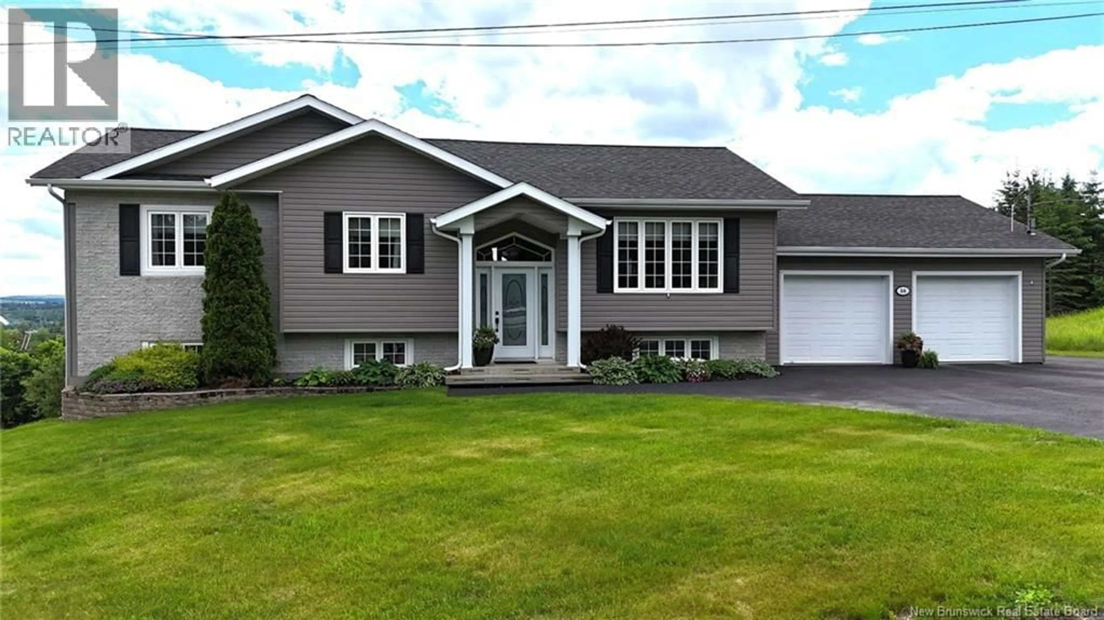 Home with vinyl exterior material, street for 56 WILSON CRESCENT, Grand Falls New Brunswick E3Y1G3