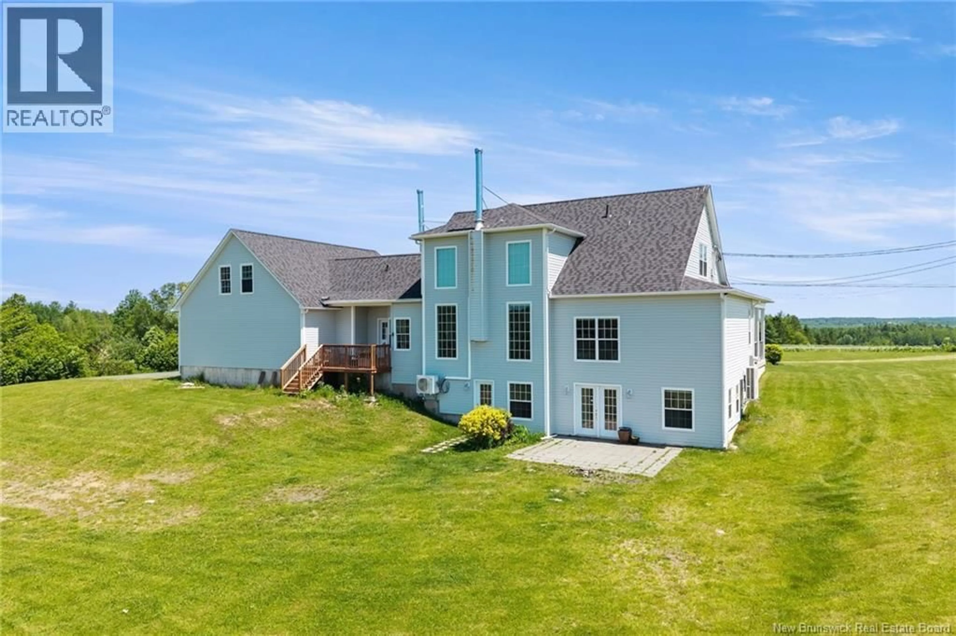 A pic from outside/outdoor area/front of a property/back of a property/a pic from drone, water/lake/river/ocean view for 270 SUNPOKE ROAD, Rusagonis New Brunswick E3B8Y3