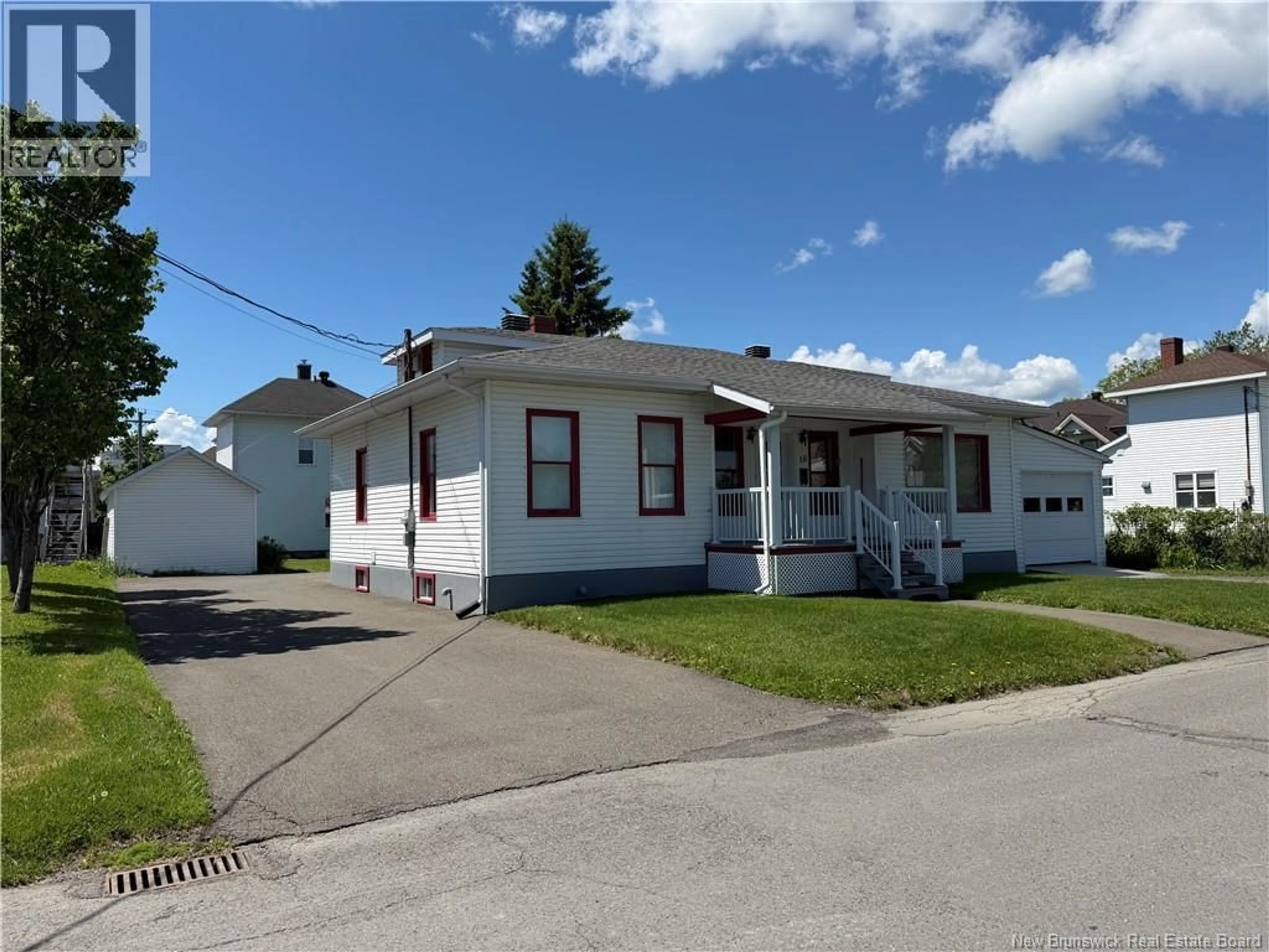 Home with vinyl exterior material, street for 18 DUGAL STREET, Edmundston New Brunswick E3V1X5