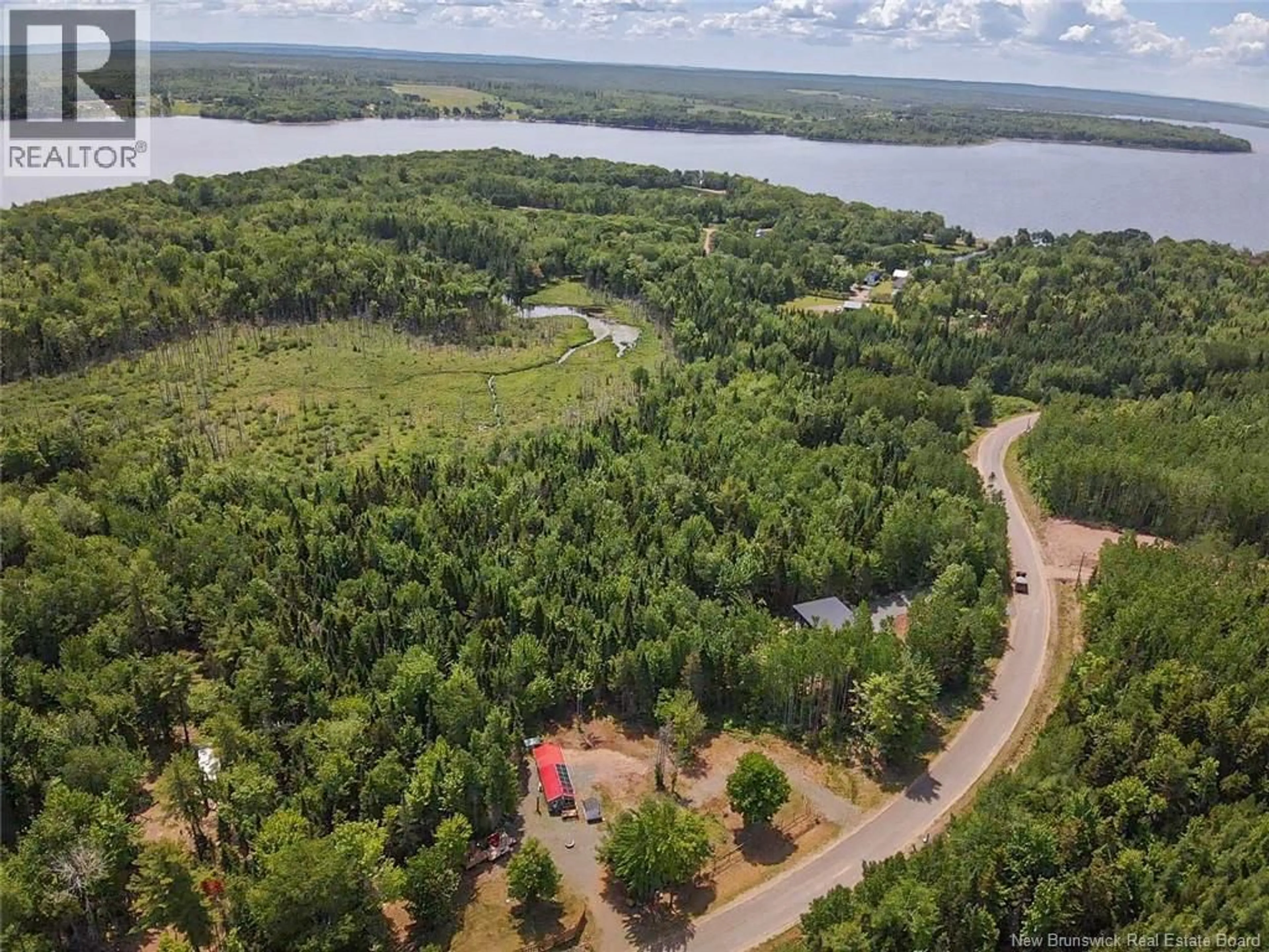 A pic from outside/outdoor area/front of a property/back of a property/a pic from drone, water/lake/river/ocean view for 26 SUNSET VIEW LANE, Youngs Cove New Brunswick E4A0B3