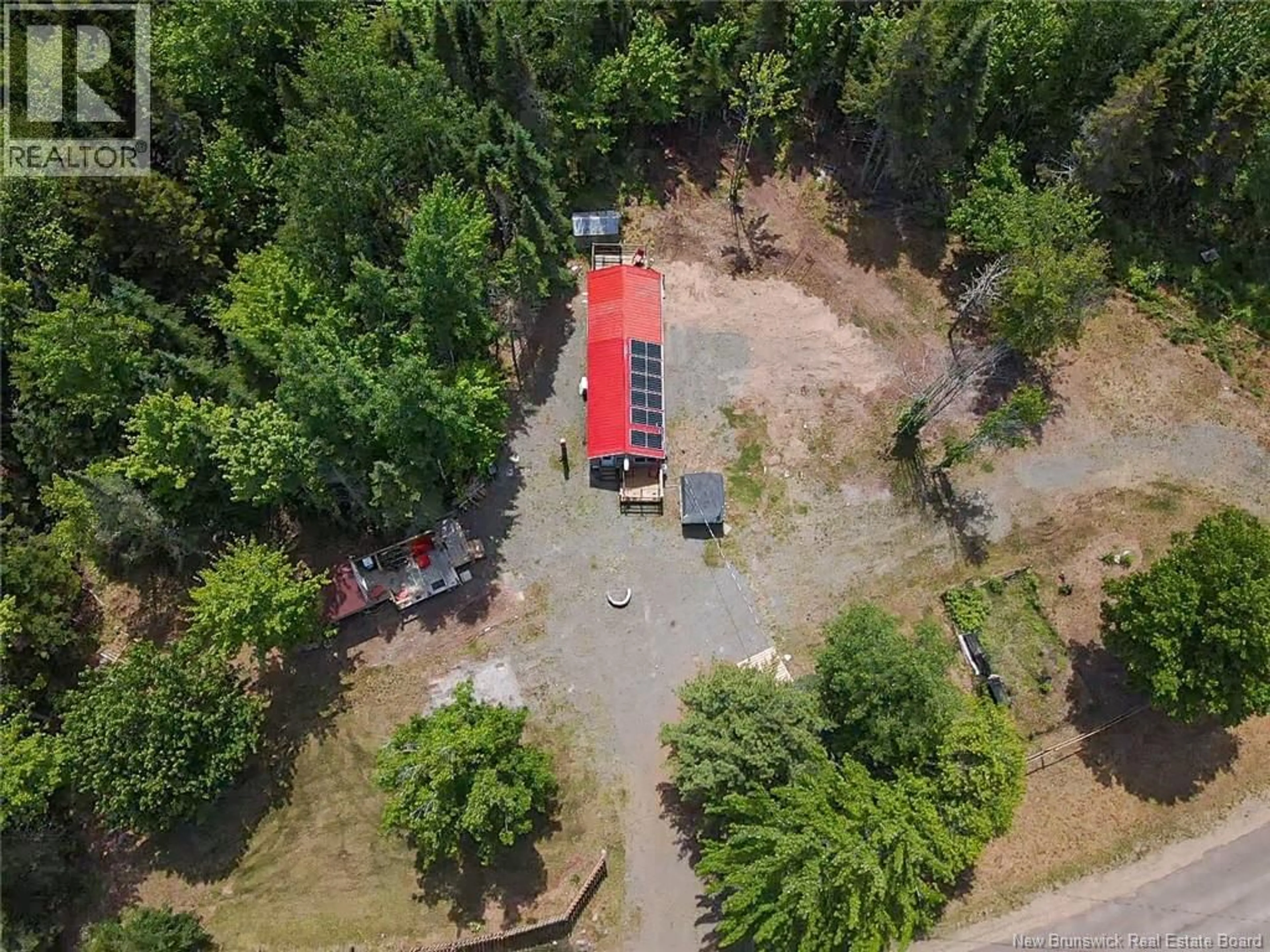 A pic from outside/outdoor area/front of a property/back of a property/a pic from drone, forest/trees view for 26 SUNSET VIEW LANE, Youngs Cove New Brunswick E4A0B3