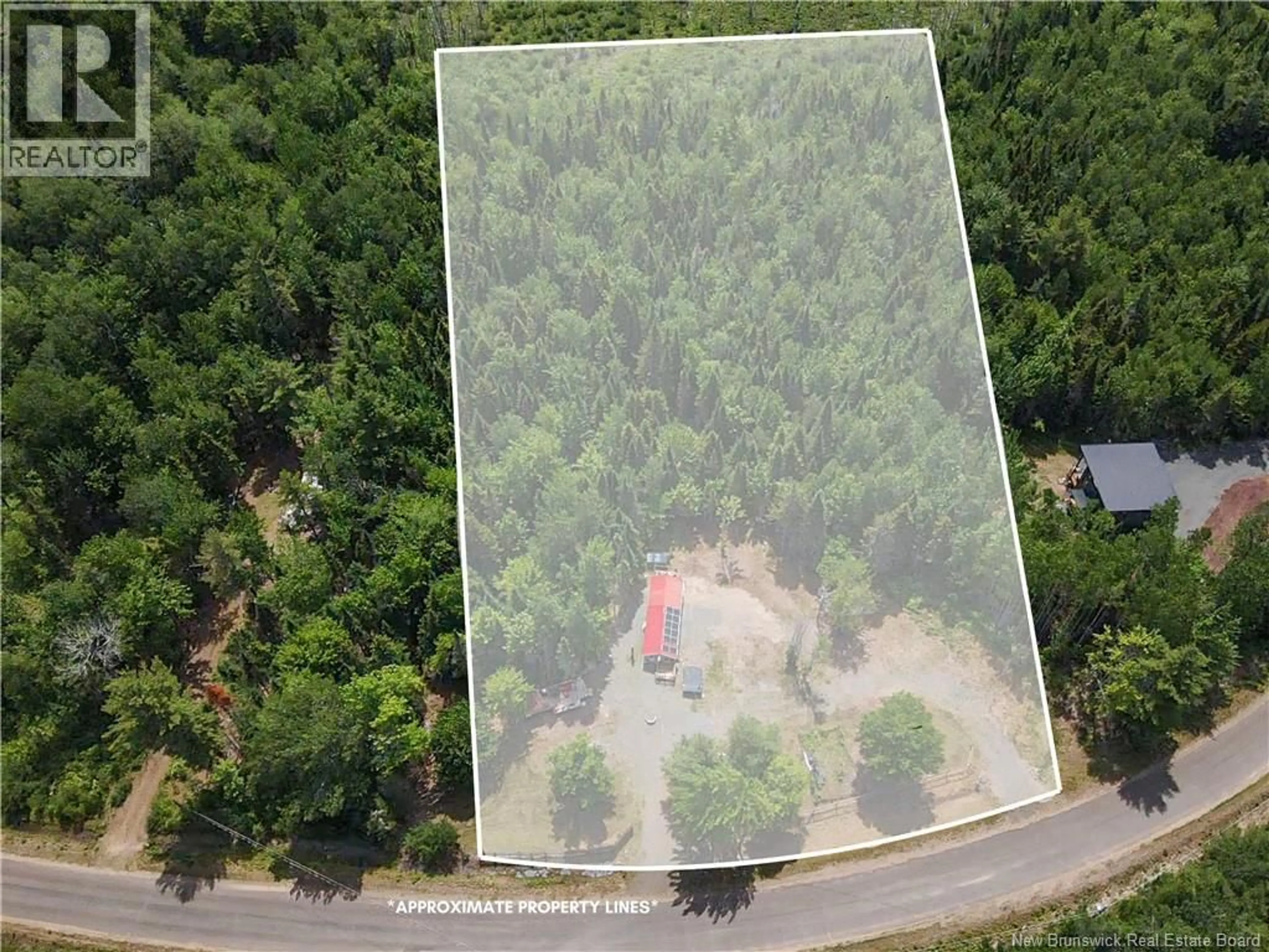 A pic from outside/outdoor area/front of a property/back of a property/a pic from drone, forest/trees view for 26 SUNSET VIEW LANE, Youngs Cove New Brunswick E4A0B3