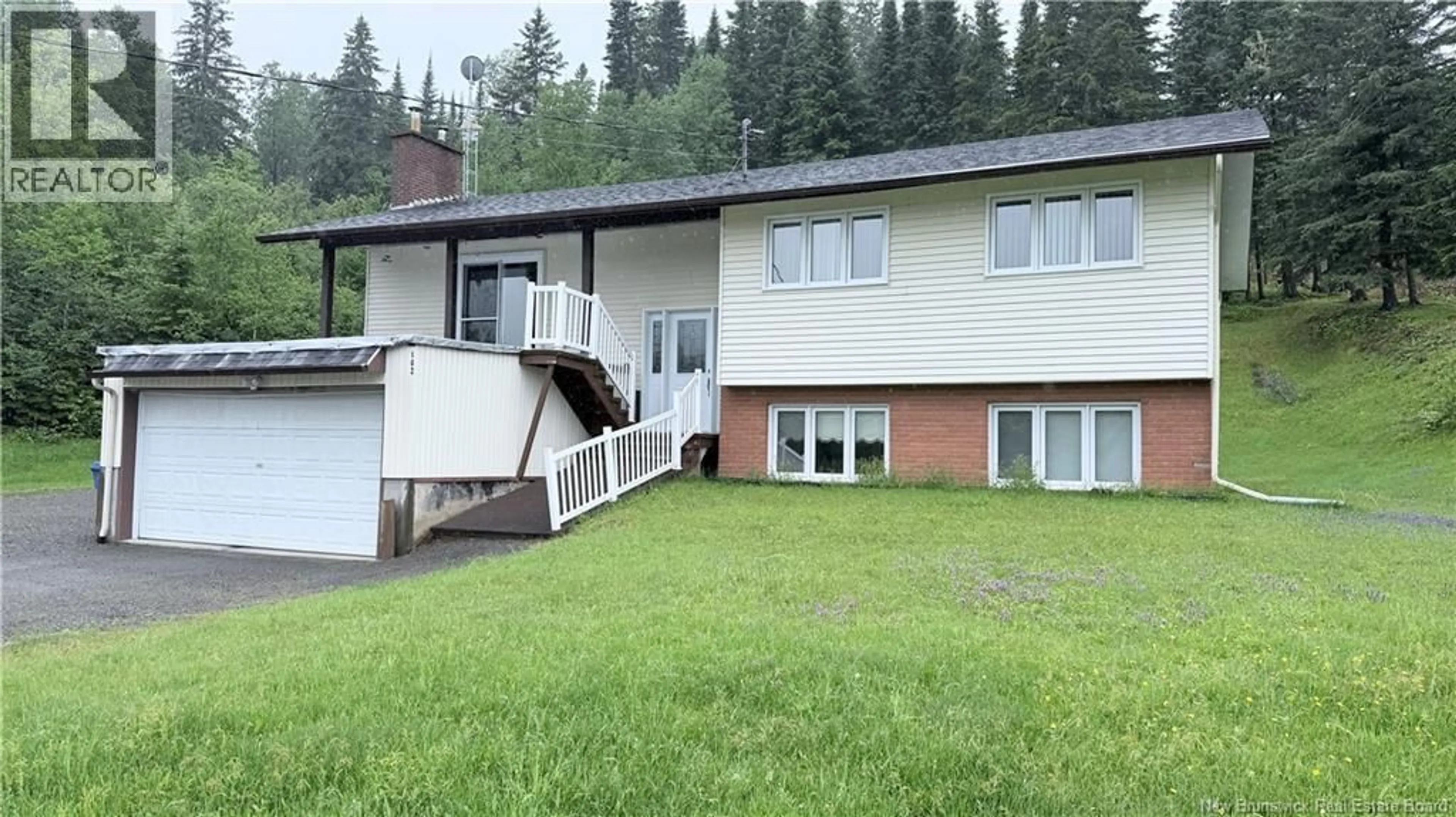 A pic from outside/outdoor area/front of a property/back of a property/a pic from drone, mountain view for 162 RANG 8 ROAD, Saint-Joseph New Brunswick E7B2P8