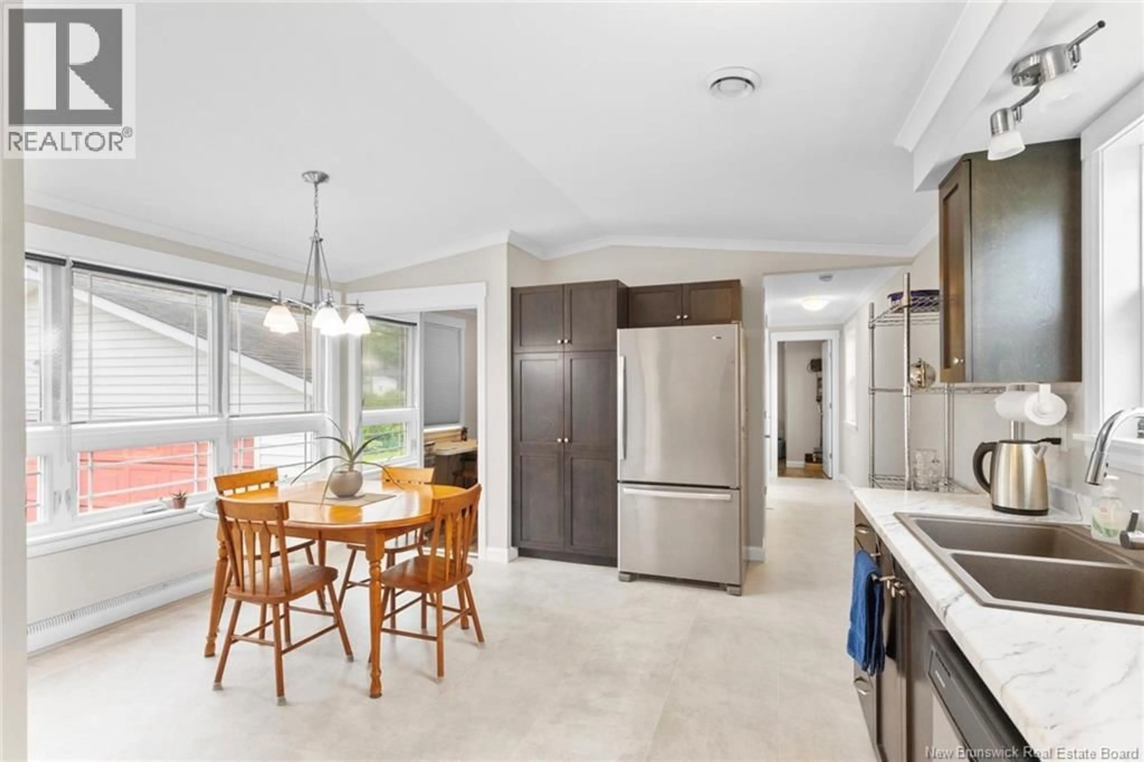 Open concept kitchen, ceramic/tile floor for 70 BIRCH STREET, Minto New Brunswick E4B3L8