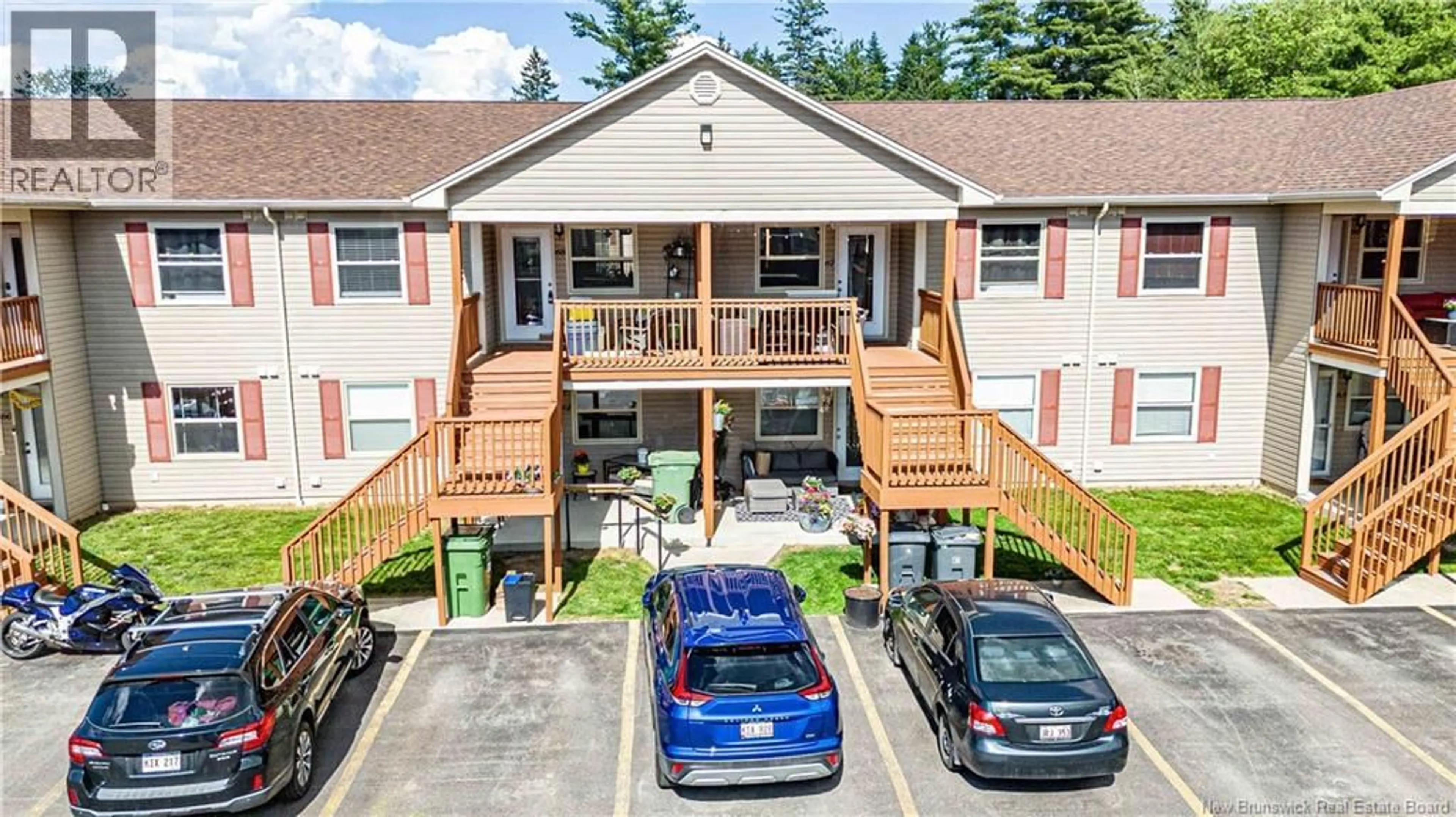 A pic from outside/outdoor area/front of a property/back of a property/a pic from drone, building for 67 - 25 TRAILSIDE LANE, Fredericton New Brunswick E3A5M3