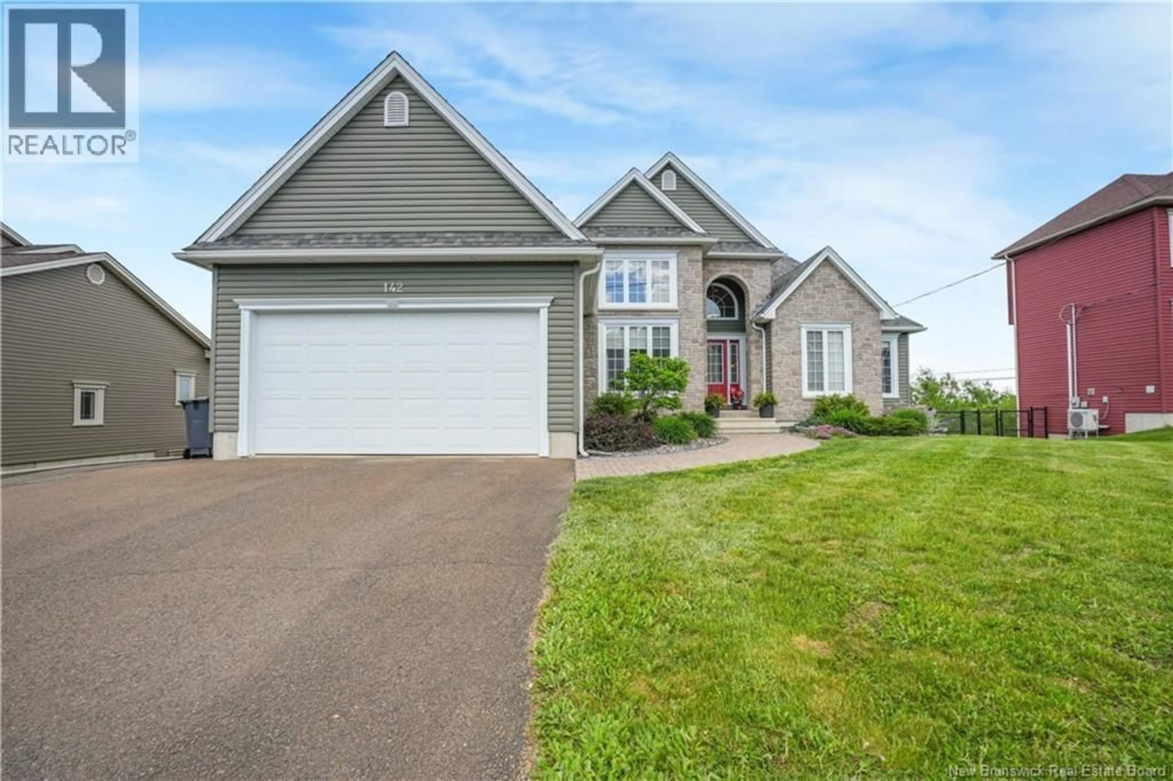 Home with vinyl exterior material, street for 142 SPRUCEWOOD DRIVE, New Maryland New Brunswick E3C1C5