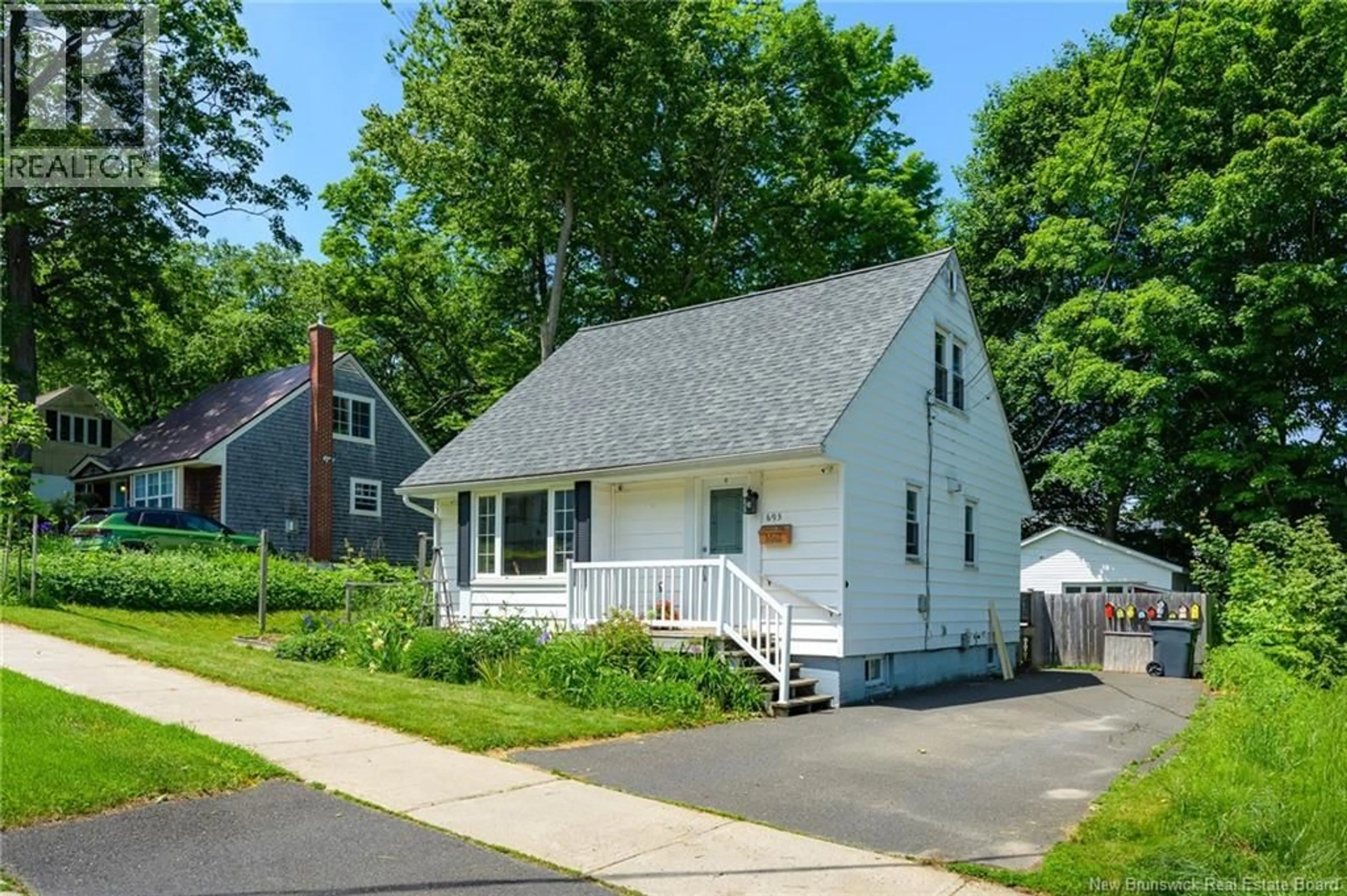 Home with vinyl exterior material, street for 695 REID STREET, Fredericton New Brunswick E3B3V6
