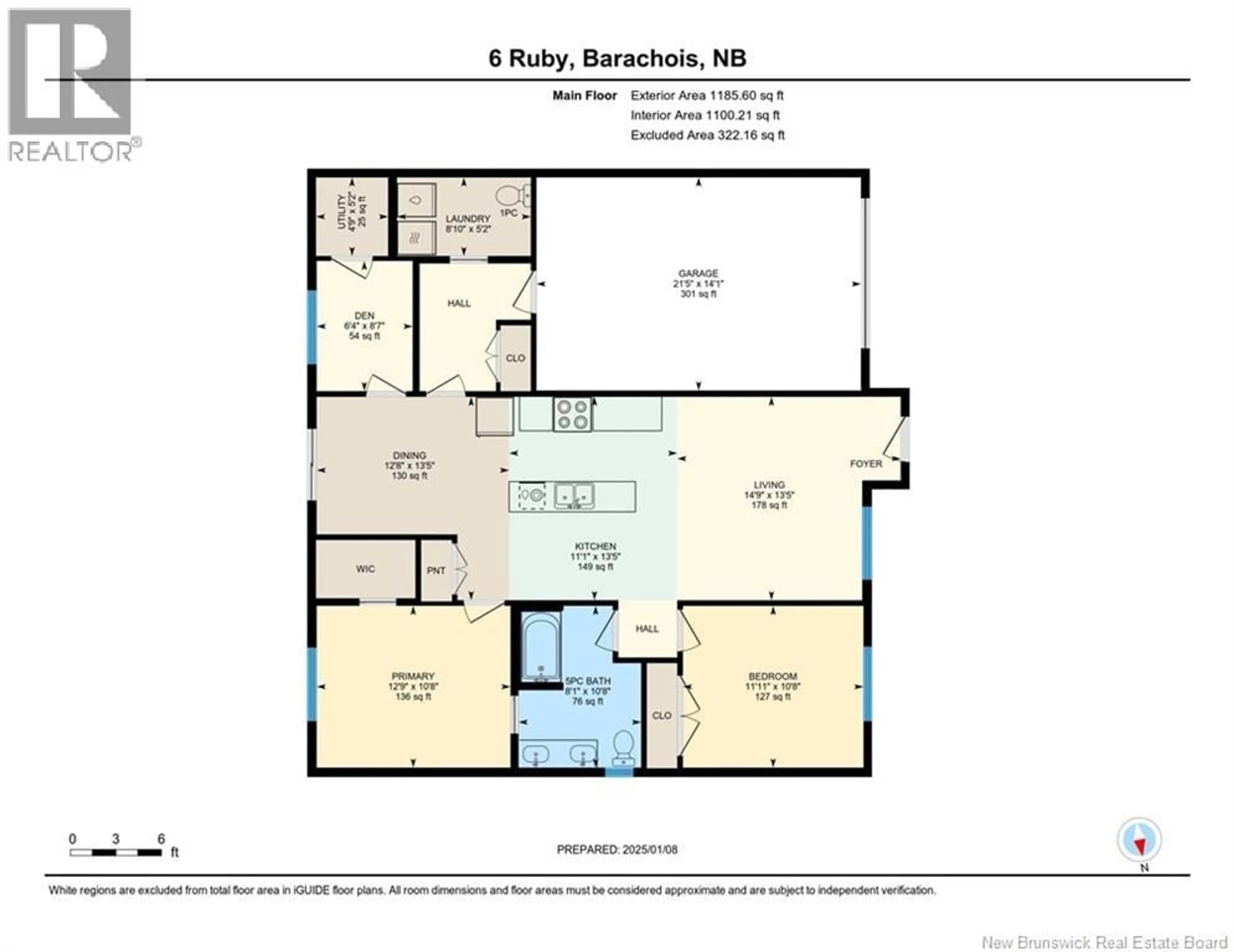Floor plan for 11 RUBY STREET, Grand-Barachois New Brunswick E4P9H4