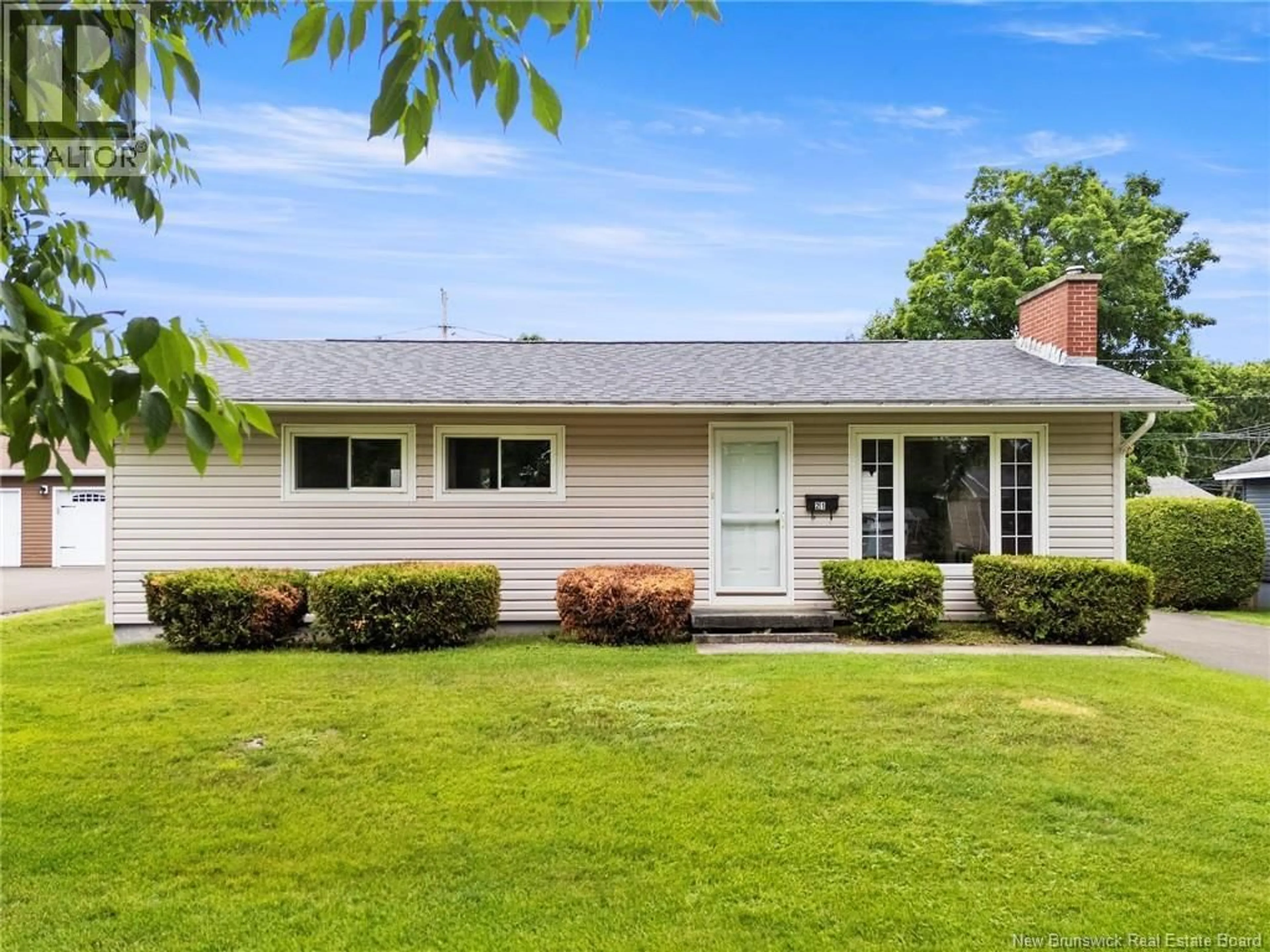 Home with vinyl exterior material, street for 21 BERWICK STREET, Fredericton New Brunswick E3A4Y2