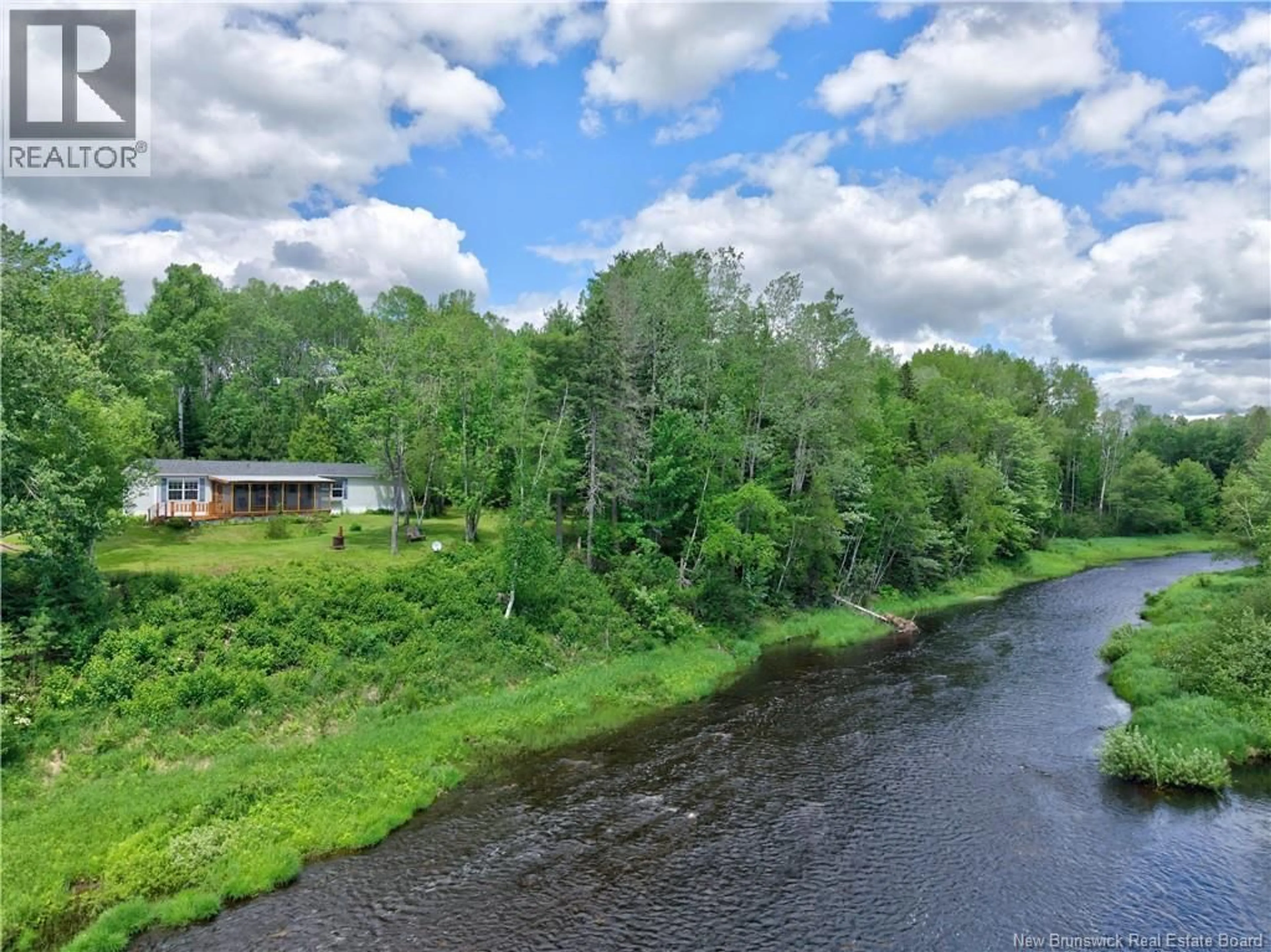 A pic from outside/outdoor area/front of a property/back of a property/a pic from drone, water/lake/river/ocean view for 12842 ROUTE 126, Barnaby New Brunswick E1N6G4