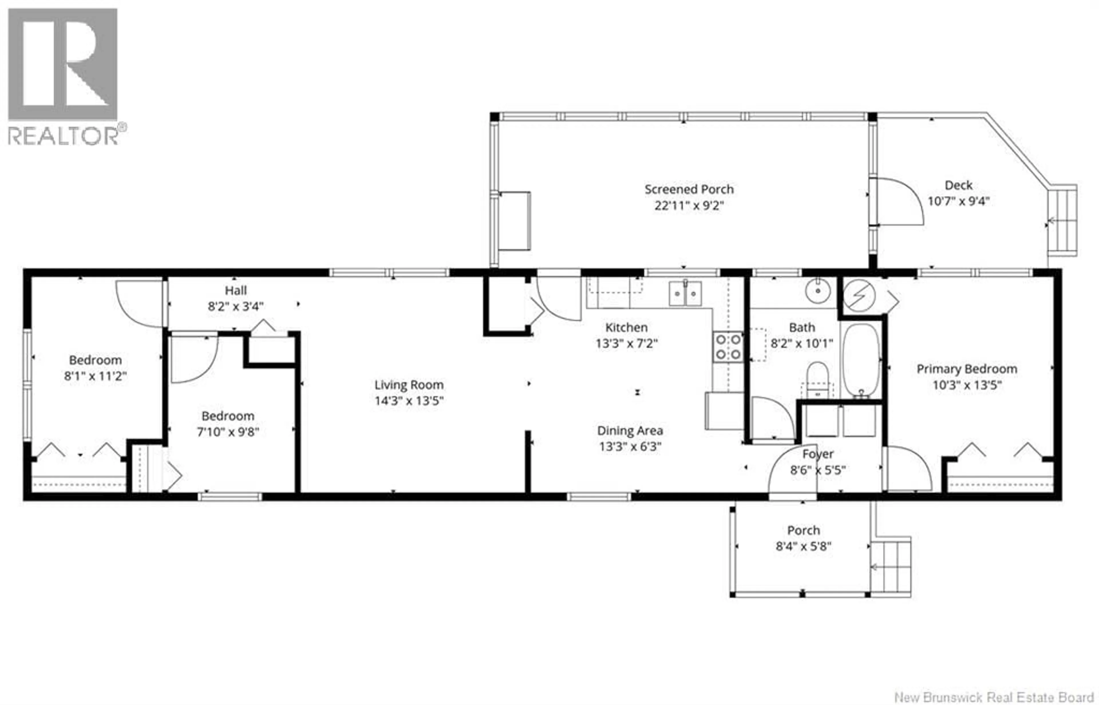 Floor plan for 12842 ROUTE 126, Barnaby New Brunswick E1N6G4