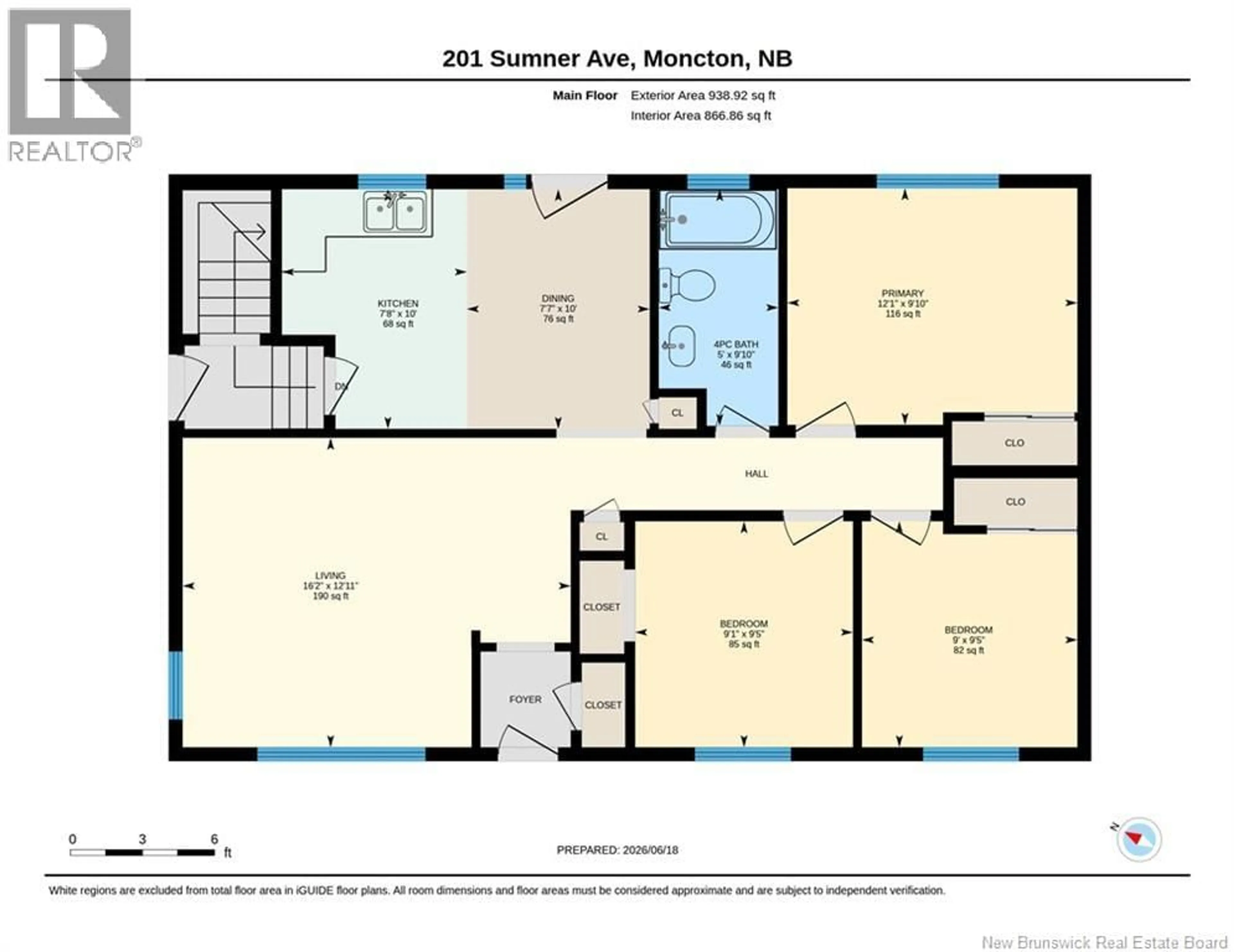 Floor plan for 201 SUMNER AVENUE, Moncton New Brunswick E1C8A6