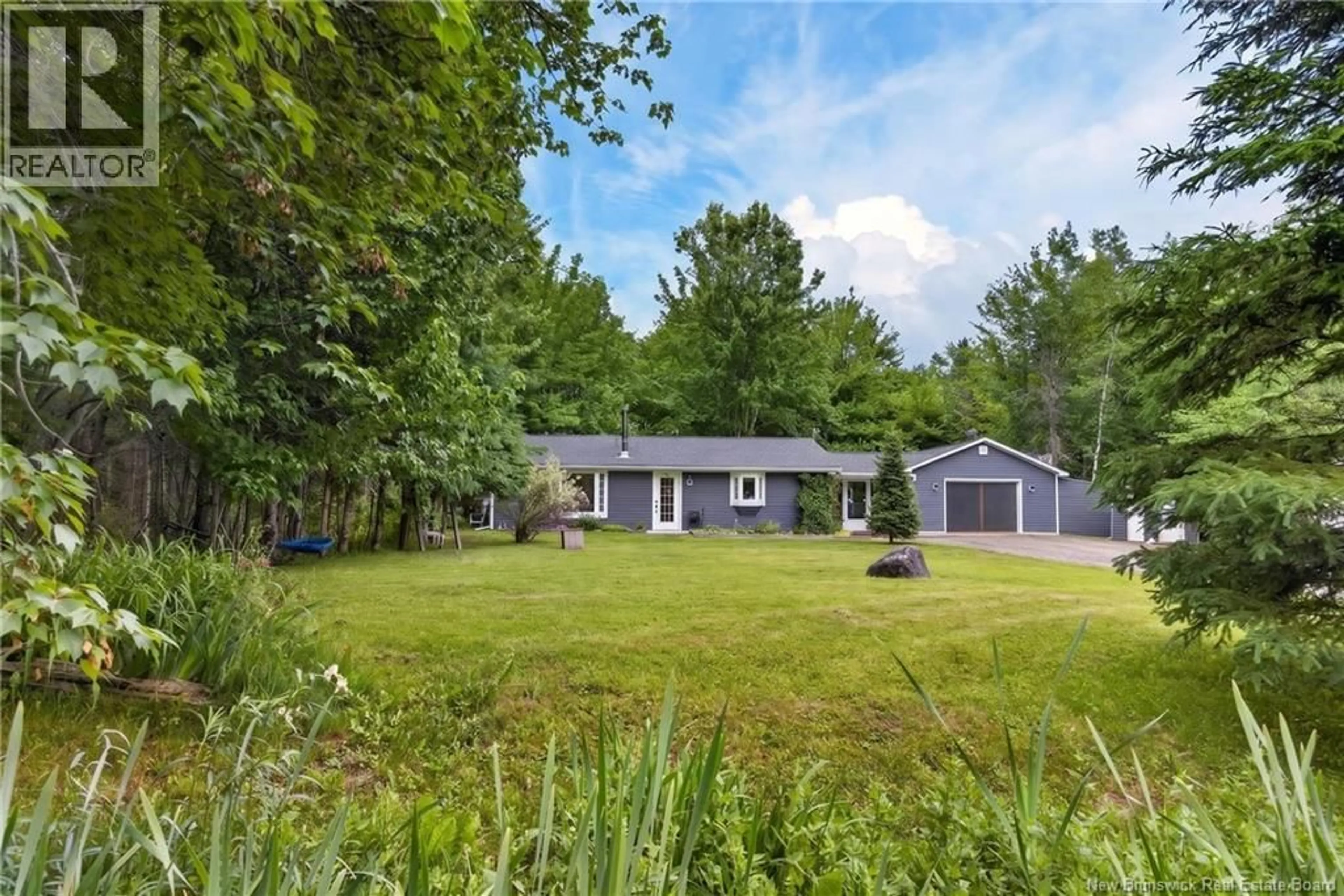 A pic from outside/outdoor area/front of a property/back of a property/a pic from drone, unknown for 148 JERRY CHESSIE ROAD, Hanwell New Brunswick E6K3B4