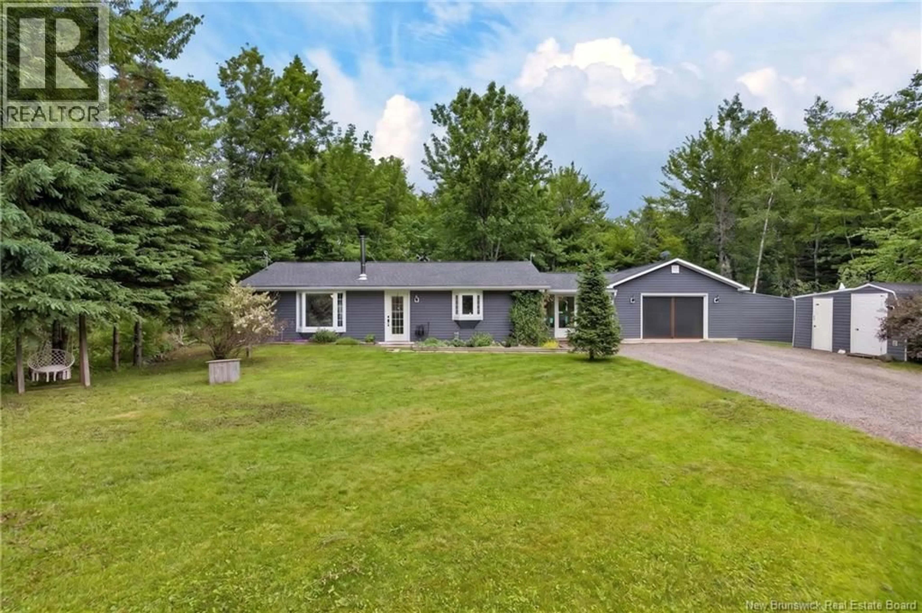 A pic from outside/outdoor area/front of a property/back of a property/a pic from drone, unknown for 148 JERRY CHESSIE ROAD, Hanwell New Brunswick E6K3B4
