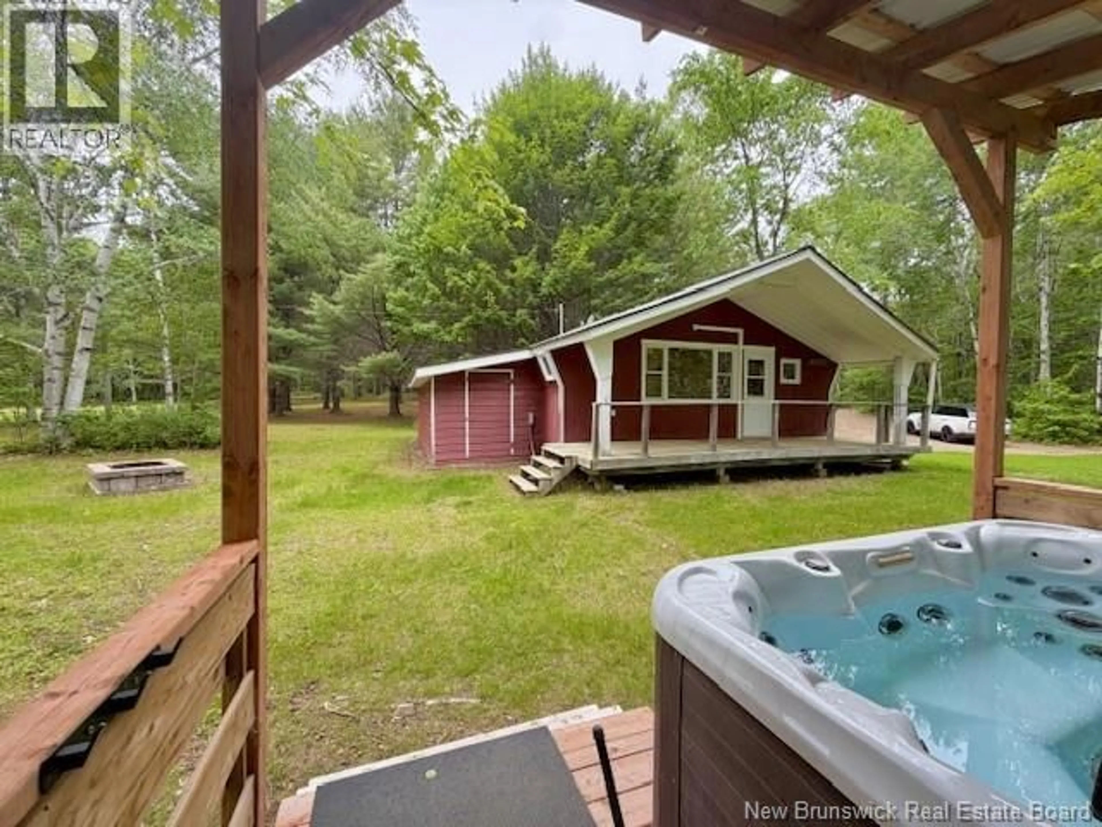 A pic from outside/outdoor area/front of a property/back of a property/a pic from drone, water/lake/river/ocean view for 36 MEADOW STREET, Doaktown New Brunswick E9C1S6