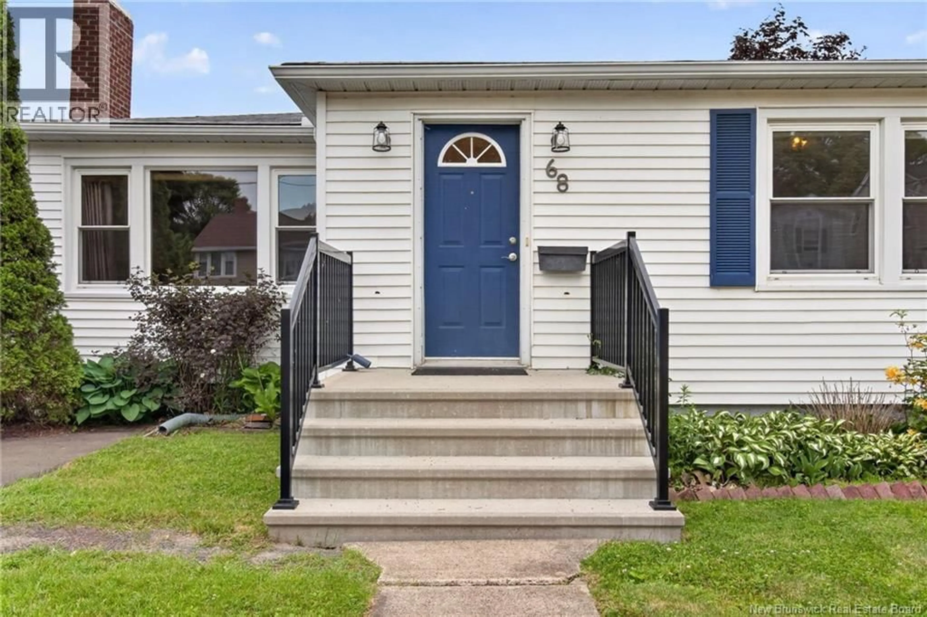 Home with vinyl exterior material, street for 68 GREENWOOD DRIVE, Moncton New Brunswick E1E3B7