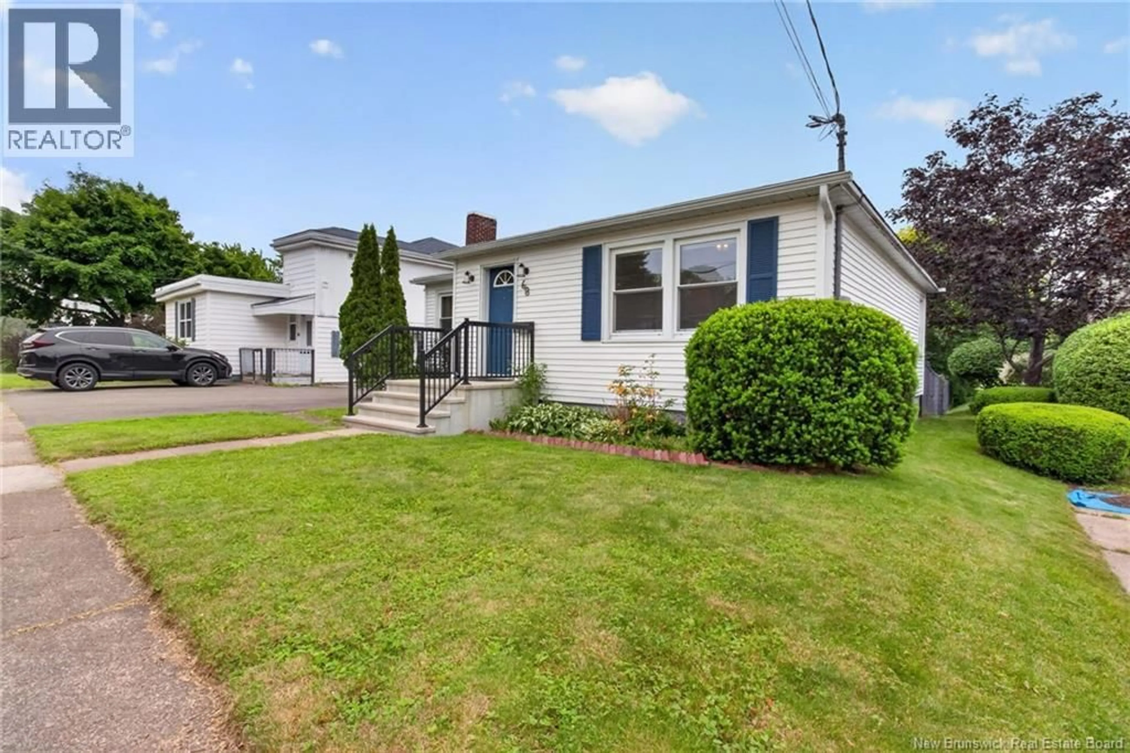 Home with vinyl exterior material, street for 68 GREENWOOD DRIVE, Moncton New Brunswick E1E3B7