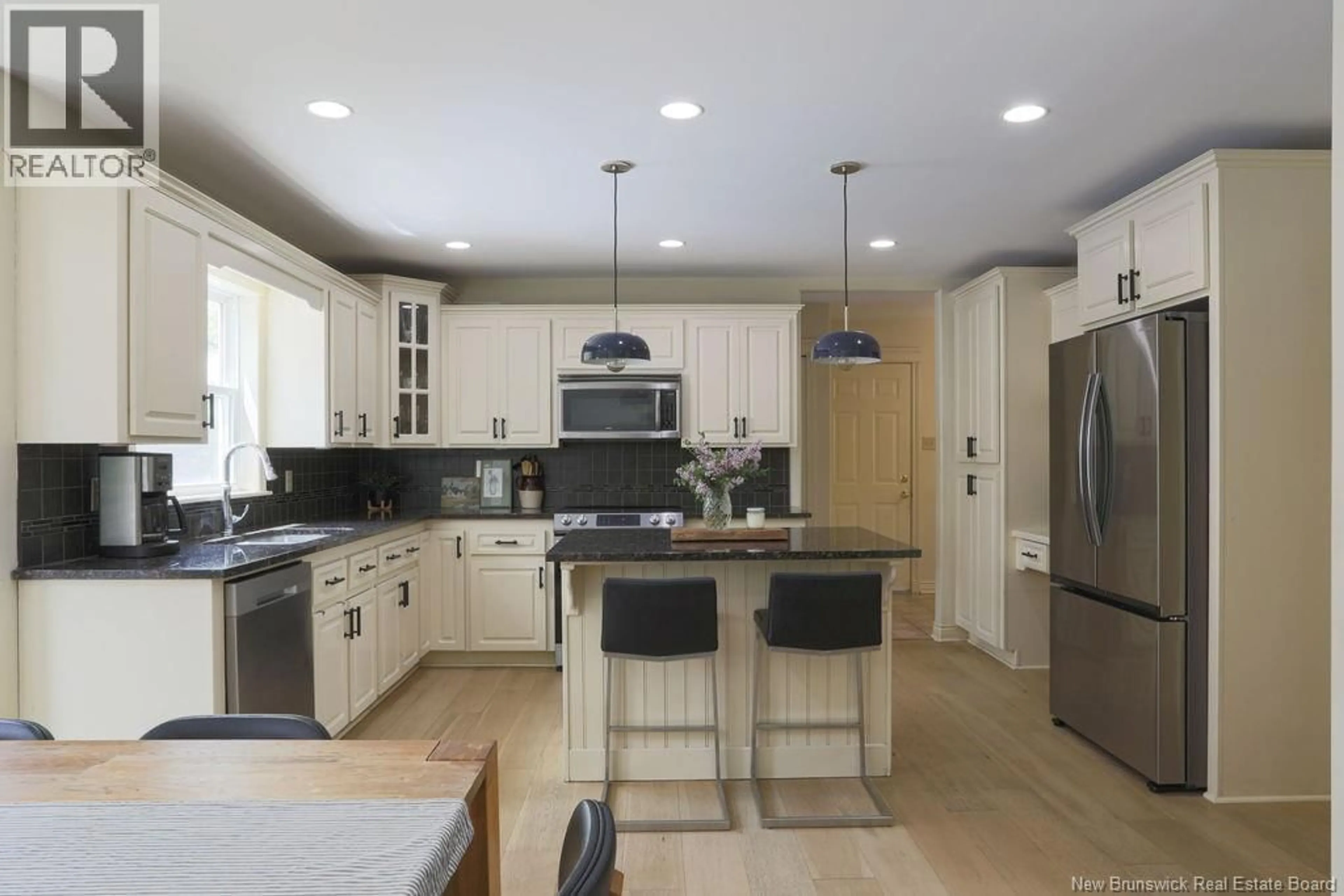 Contemporary kitchen, ceramic/tile floor for 4 CAMDEN COURT, Rothesay New Brunswick E2E2B3