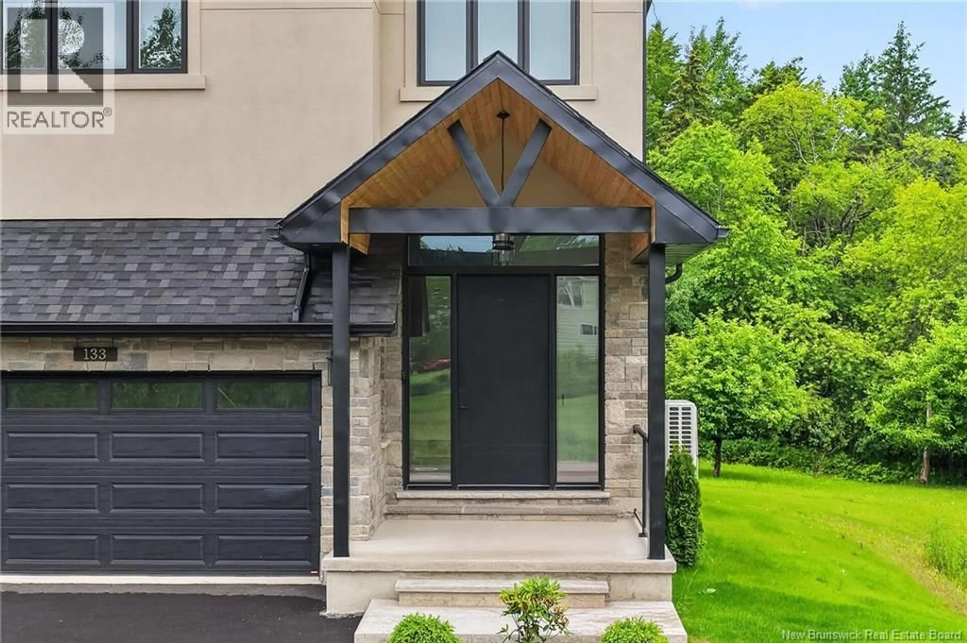 Home with brick exterior material, street for 133 CHARLES LUTES ROAD, Moncton New Brunswick E1G2P8