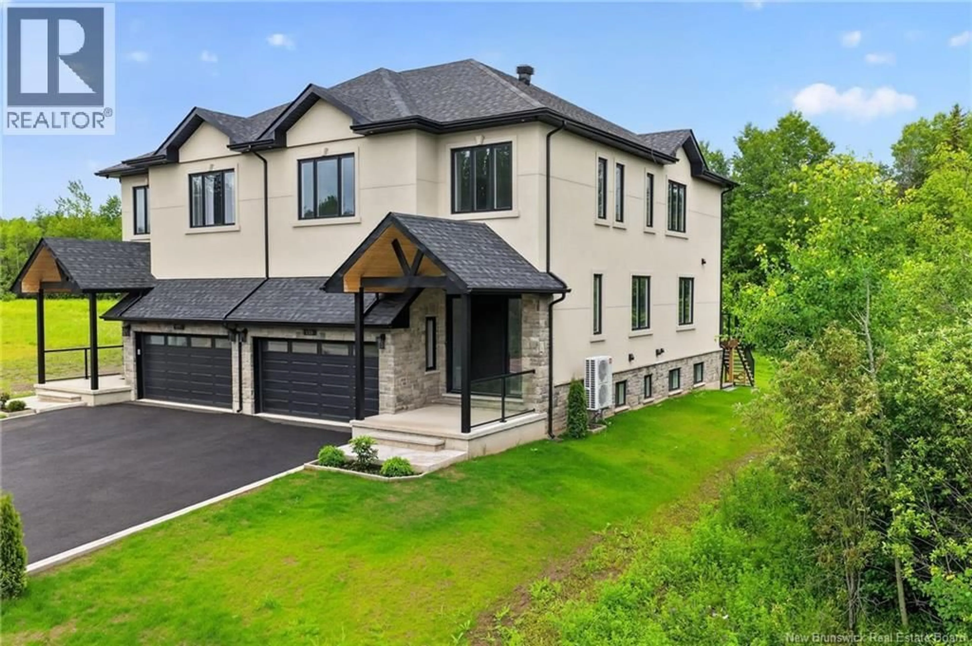 A pic from outside/outdoor area/front of a property/back of a property/a pic from drone, mountain view for 133 CHARLES LUTES ROAD, Moncton New Brunswick E1G2P8