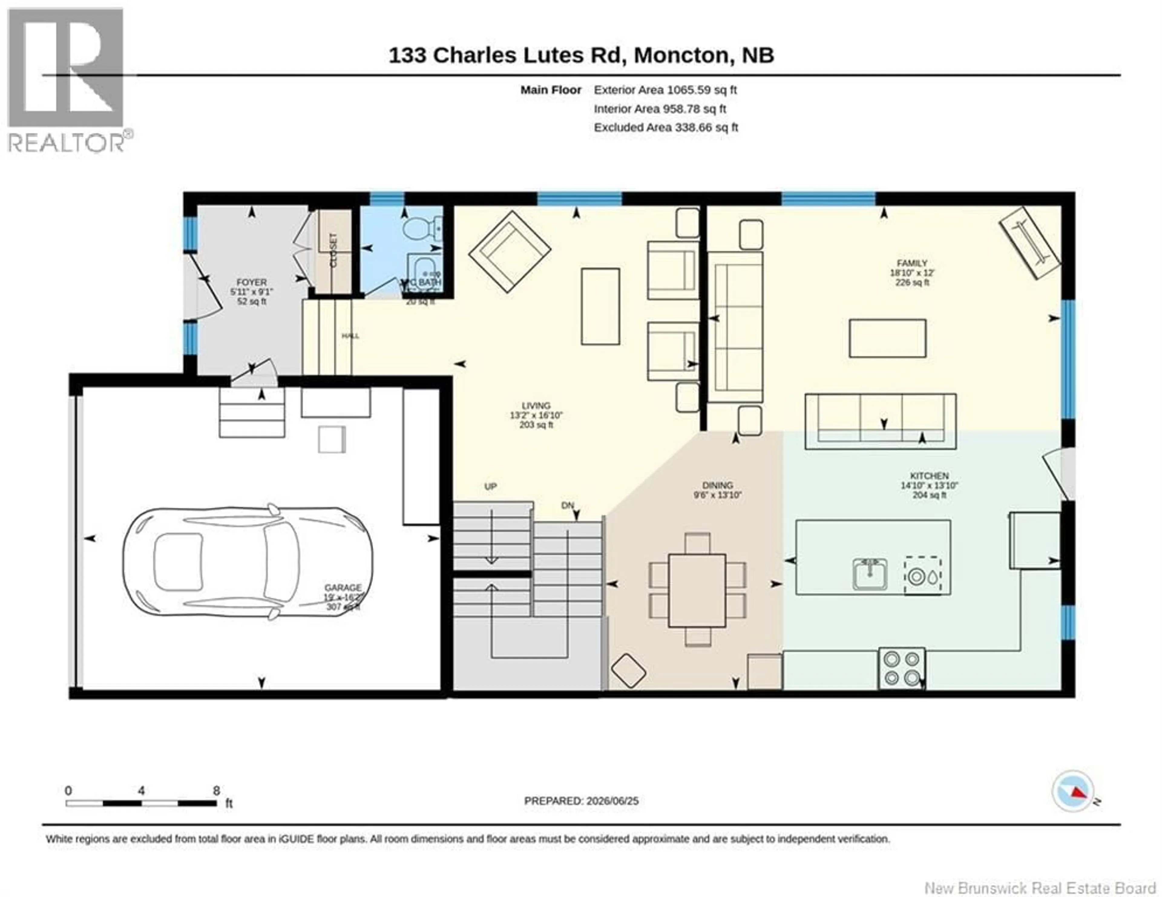 Floor plan for 133 CHARLES LUTES ROAD, Moncton New Brunswick E1G2P8
