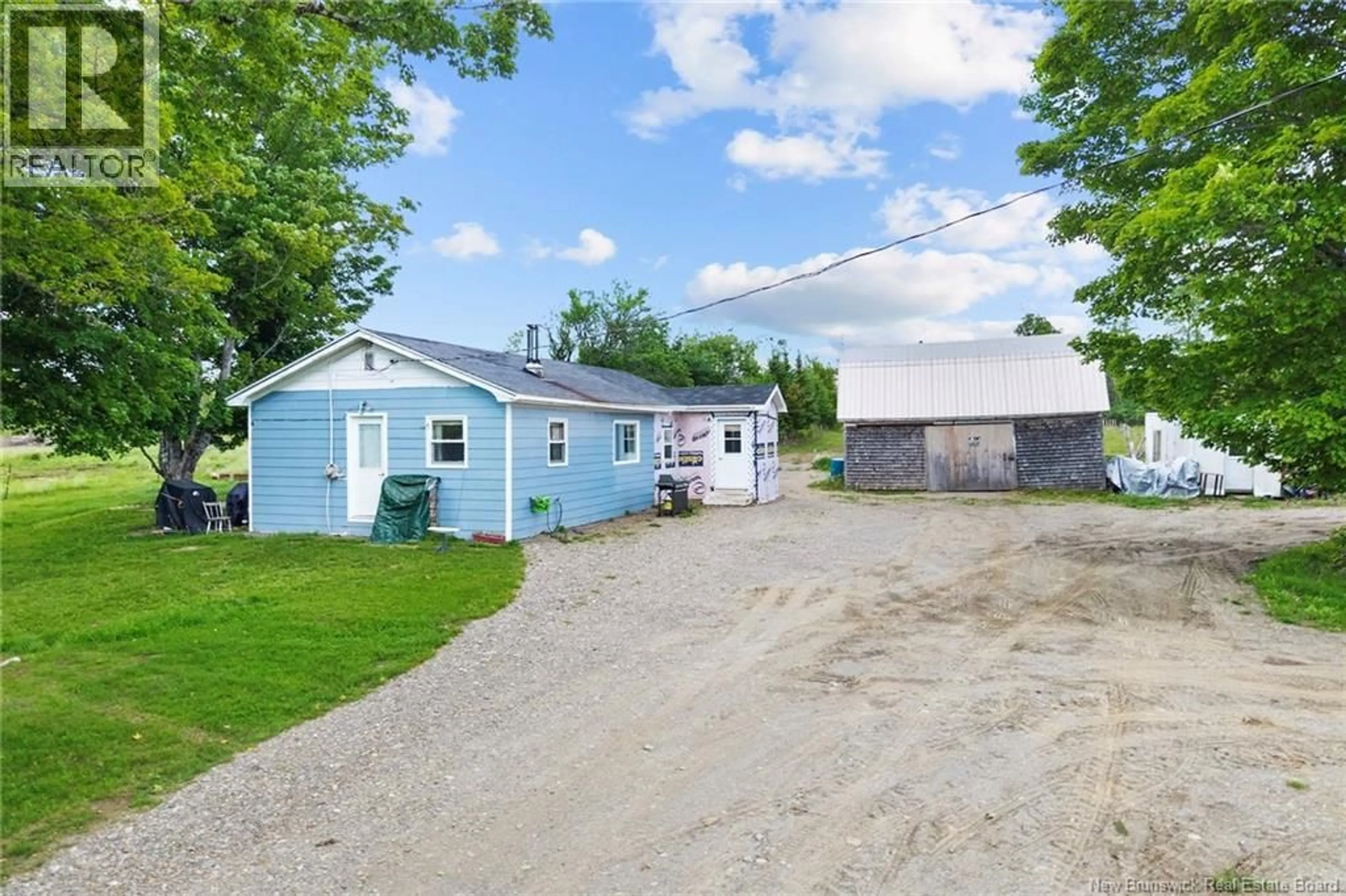 A pic from outside/outdoor area/front of a property/back of a property/a pic from drone, street for 99 ROUTE 755, Honeydale New Brunswick E5A1P4