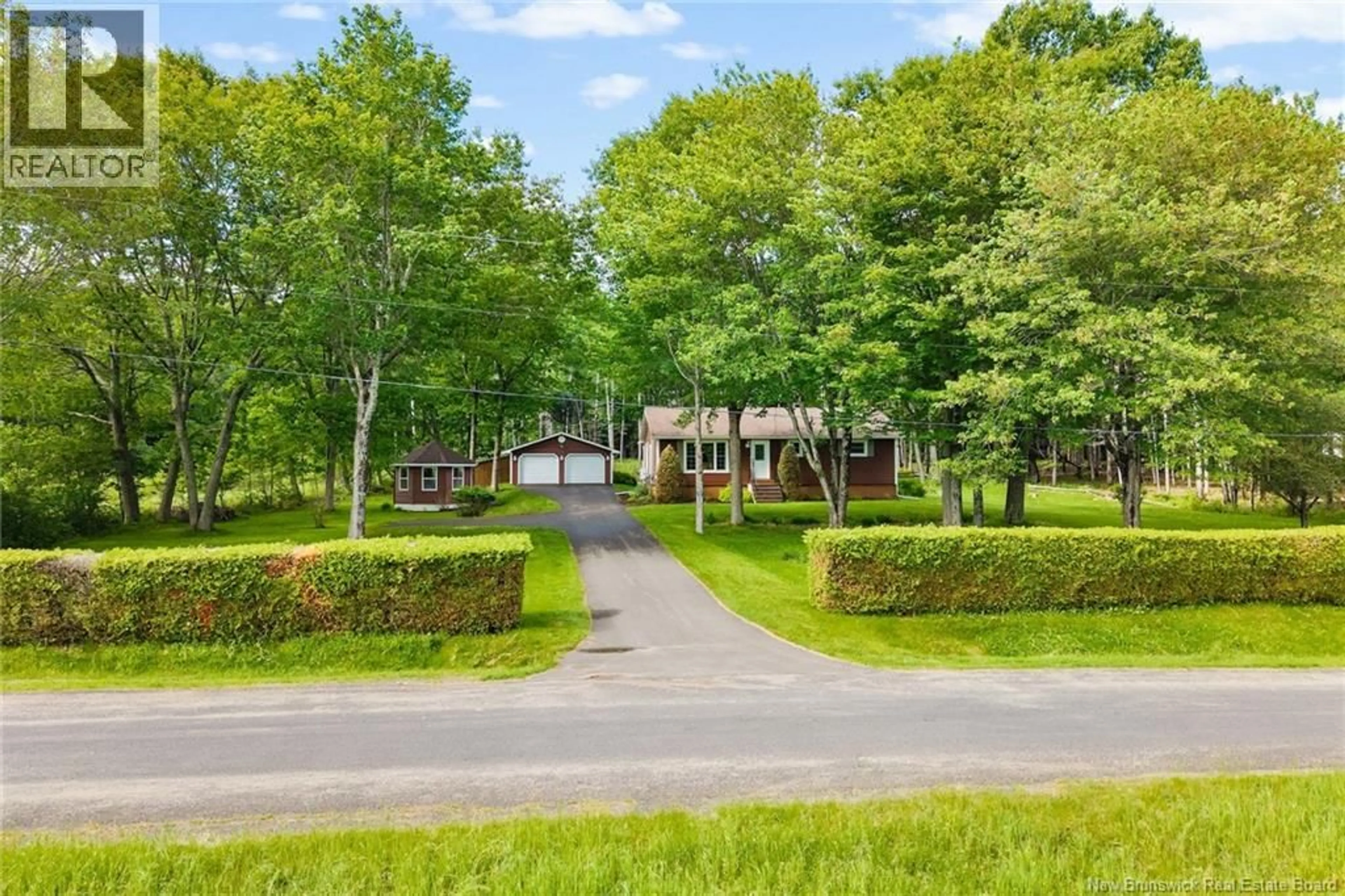 A pic from outside/outdoor area/front of a property/back of a property/a pic from drone, street for 14 JOHNSON ROAD, Newcastle Creek New Brunswick E4B2J3