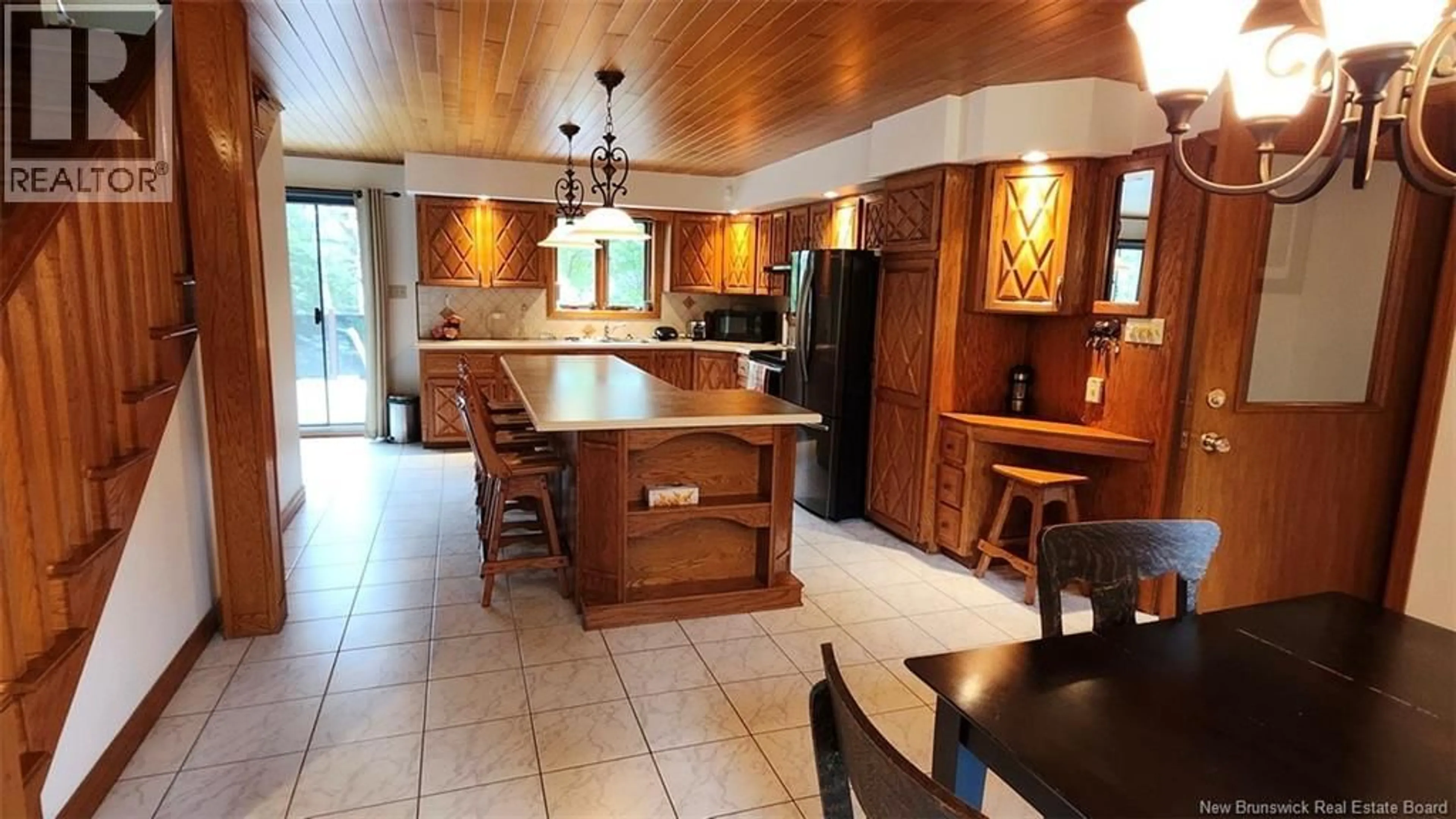Open concept kitchen, ceramic/tile floor for 96 LIONEL H LAJOIE STREET, Edmundston New Brunswick E3V3G6
