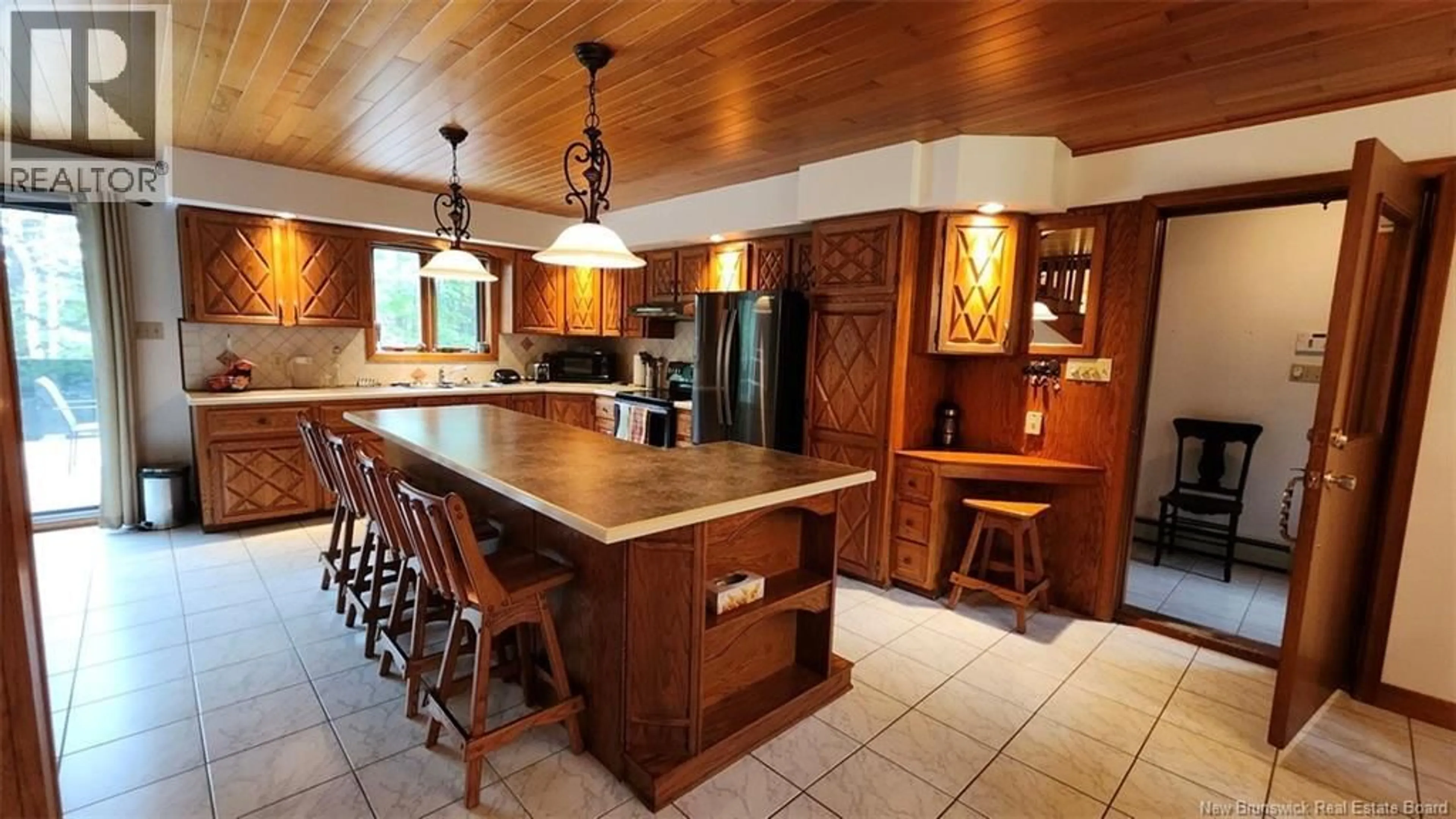Open concept kitchen, ceramic/tile floor for 96 LIONEL H LAJOIE STREET, Edmundston New Brunswick E3V3G6