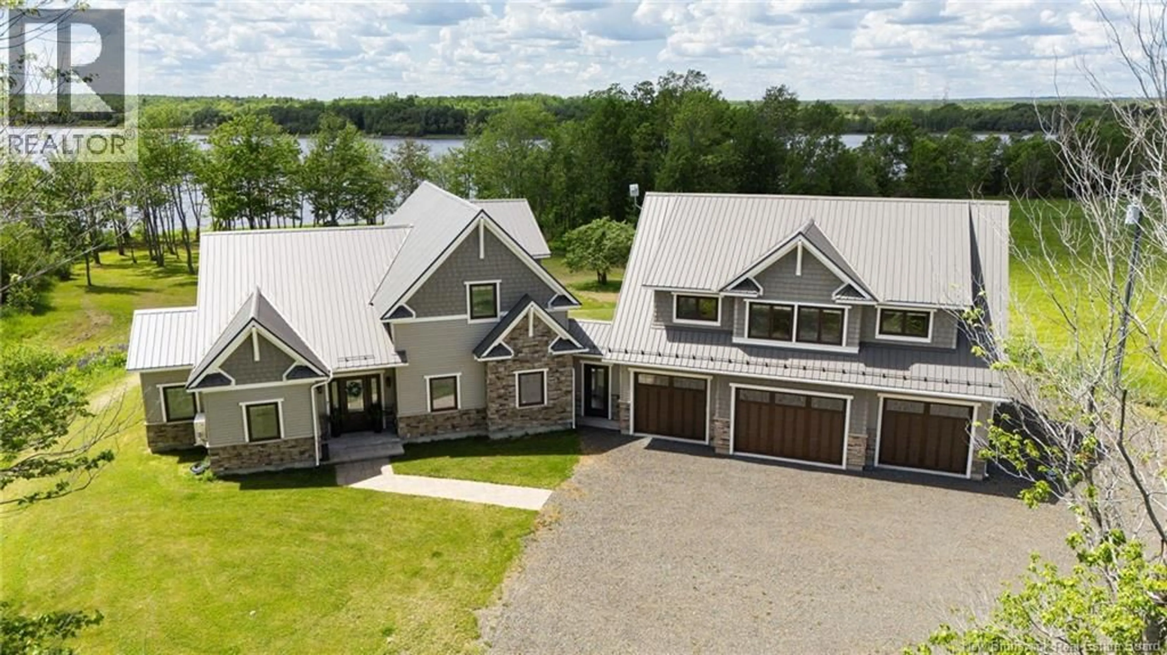 A pic from outside/outdoor area/front of a property/back of a property/a pic from drone, water/lake/river/ocean view for 192 CHAPMAN ROAD, Newcastle Creek New Brunswick E4B2M1
