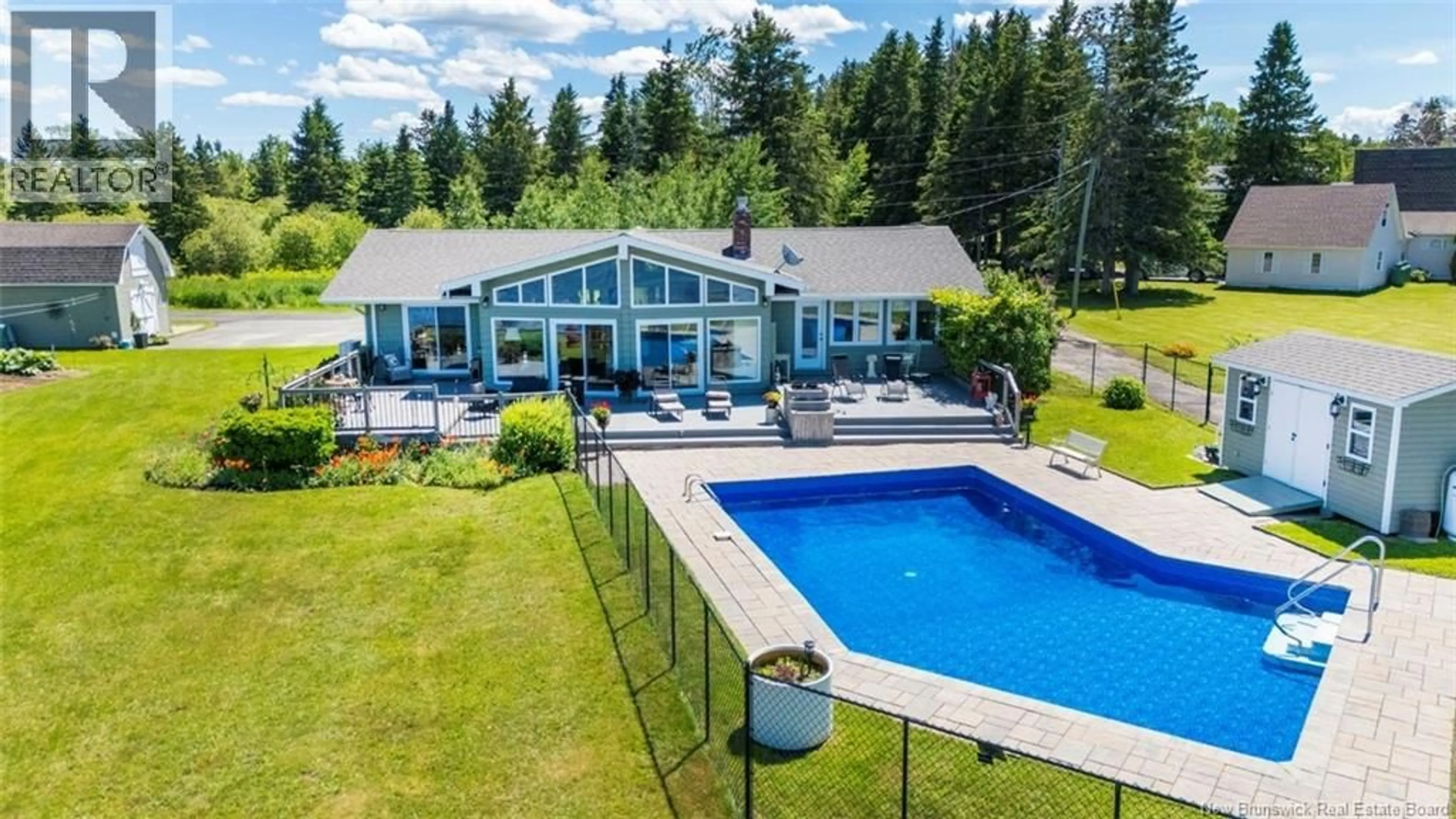 A pic from outside/outdoor area/front of a property/back of a property/a pic from drone, water/lake/river/ocean view for 14 ALINE AVENUE, Shediac Bridge New Brunswick E1C7R1