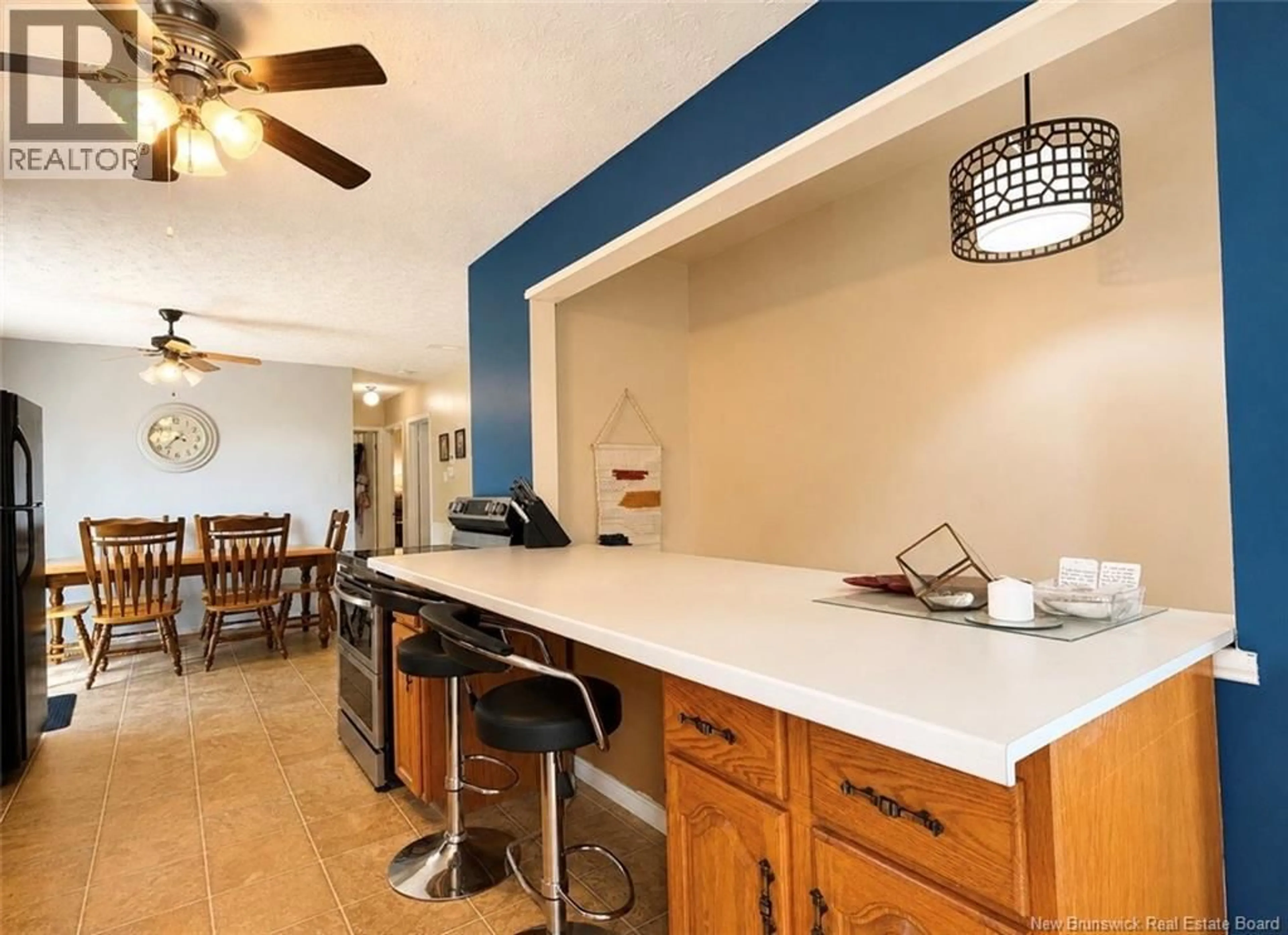 Open concept kitchen, ceramic/tile floor for 241 MARIE, Beresford New Brunswick E8K1P5