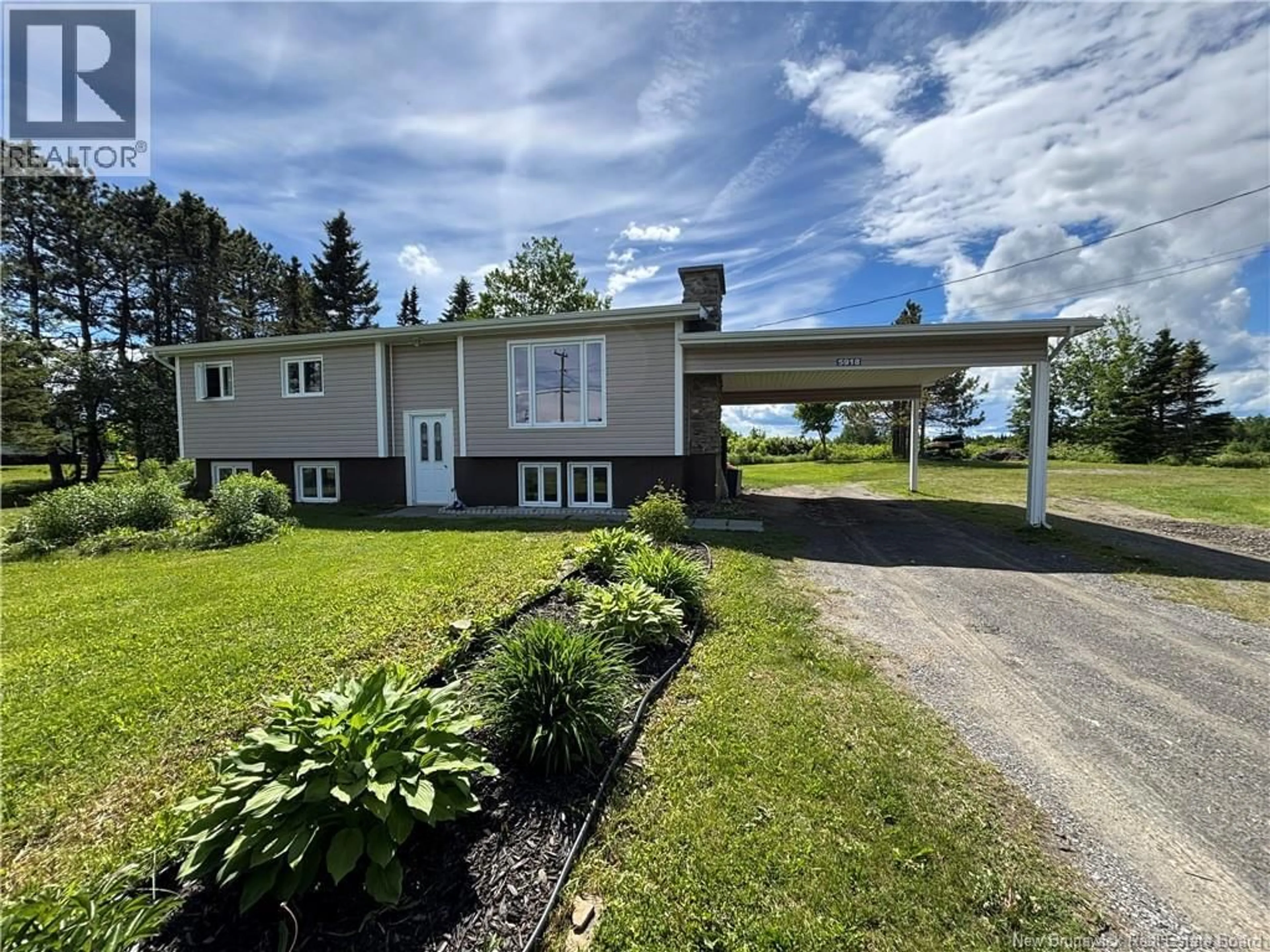 A pic from outside/outdoor area/front of a property/back of a property/a pic from drone, street for 5918 ROUTE 17, Saint-Quentin New Brunswick E8A2J1