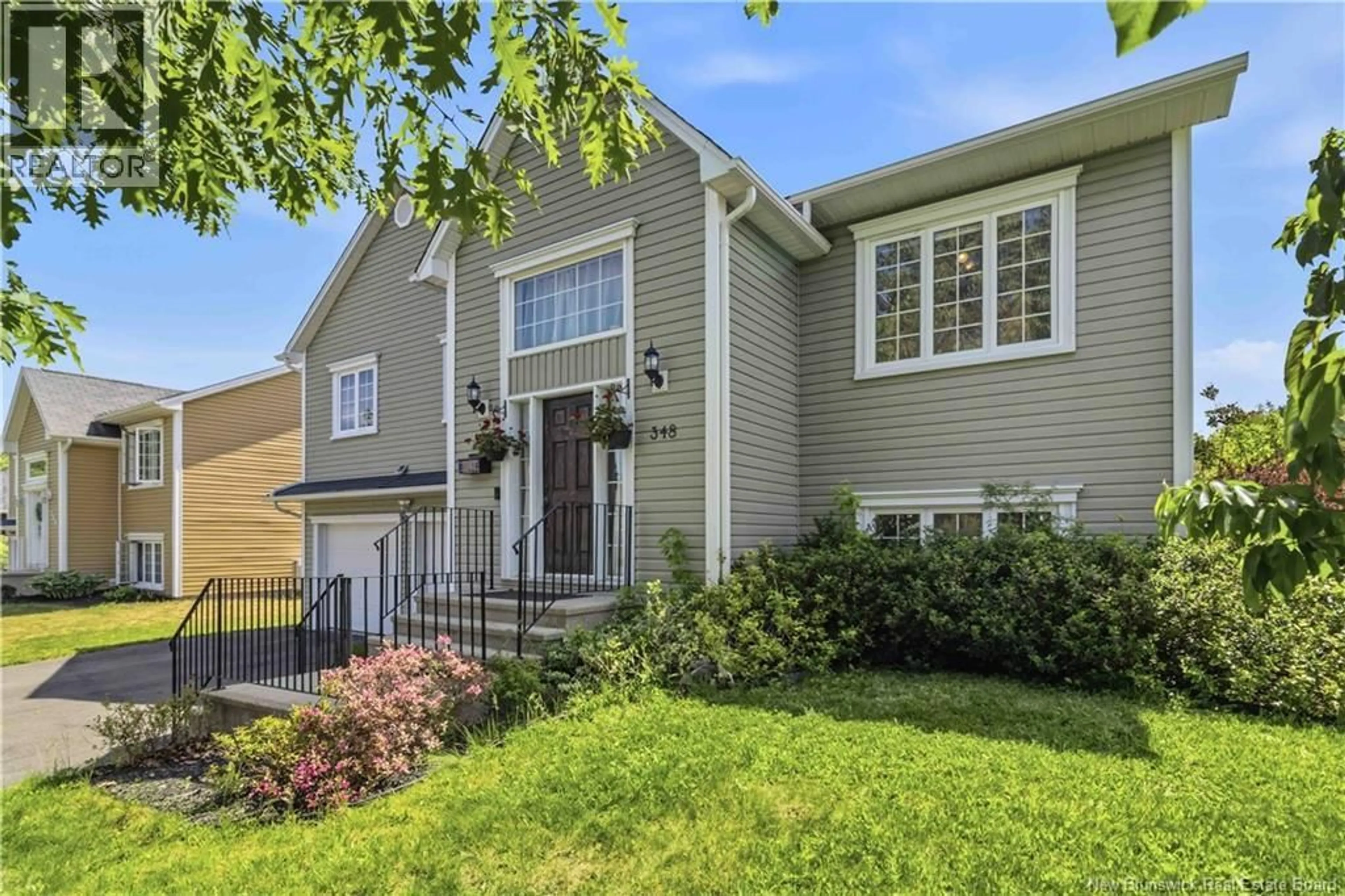 Home with vinyl exterior material, street for 348 GOODINE STREET, Fredericton New Brunswick E3B0H6