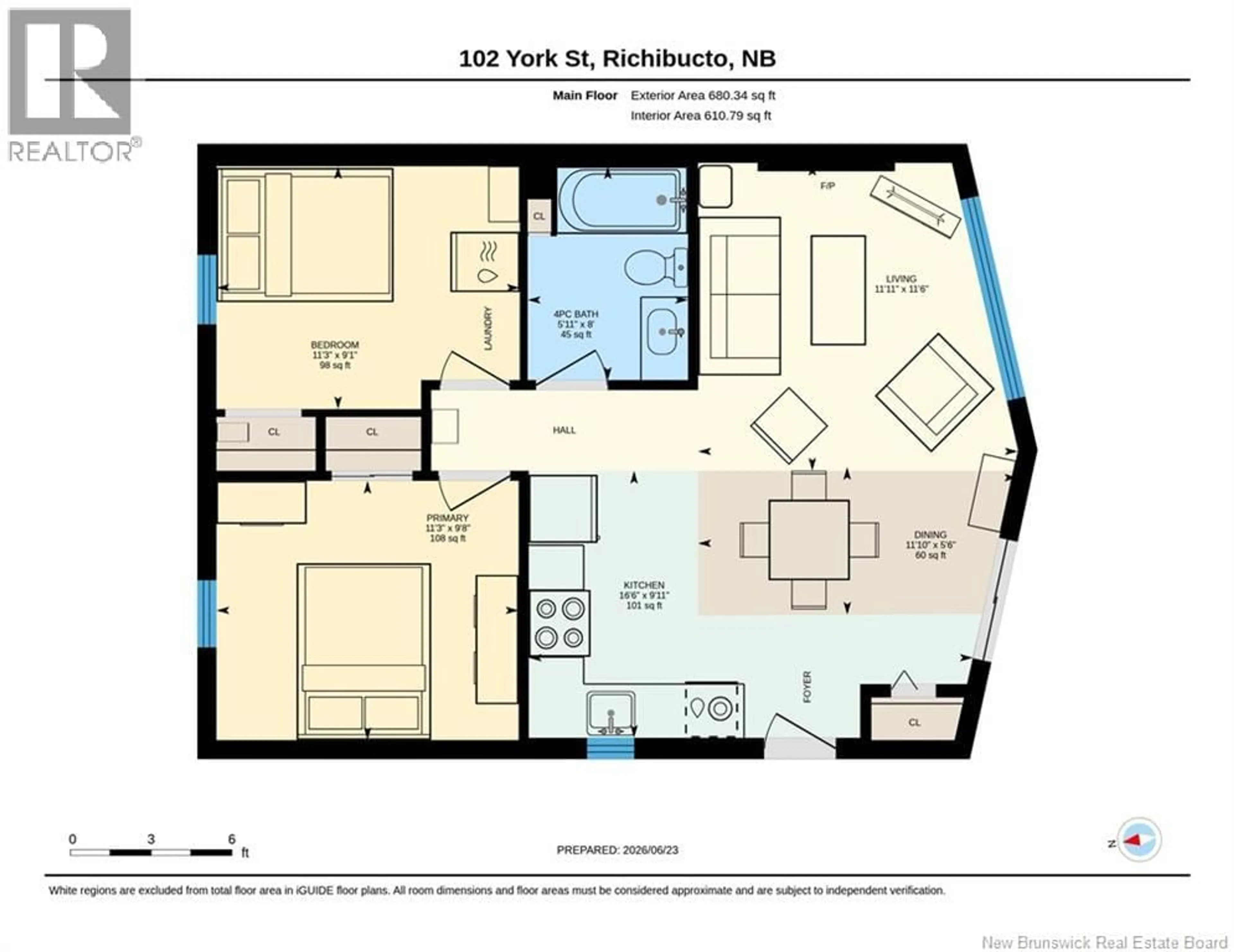Floor plan for 102 YORK STREET, Richibucto New Brunswick E4W4K2