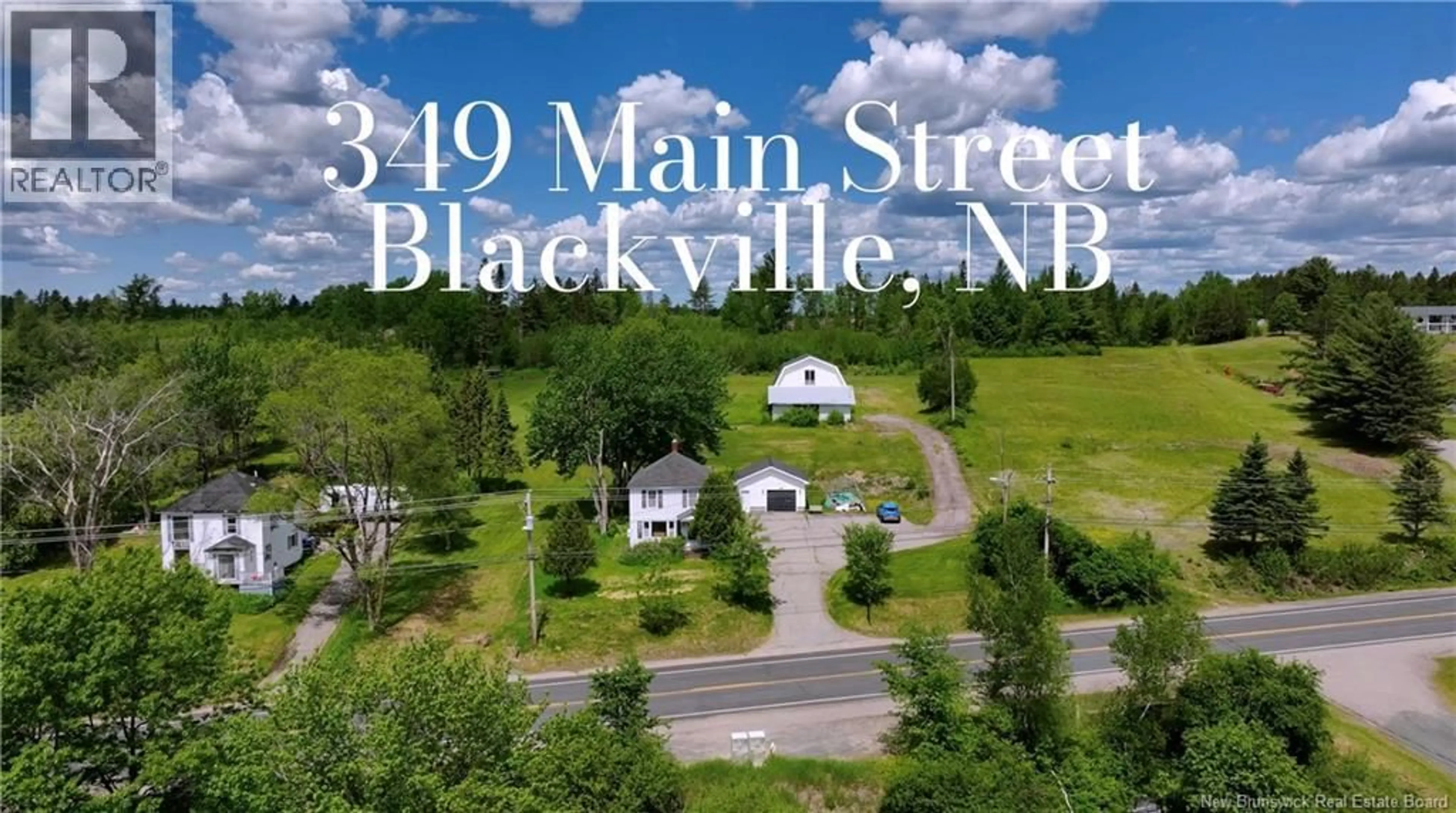 A pic from outside/outdoor area/front of a property/back of a property/a pic from drone, street for 349 MAIN STREET, Blackville New Brunswick E9B1T3