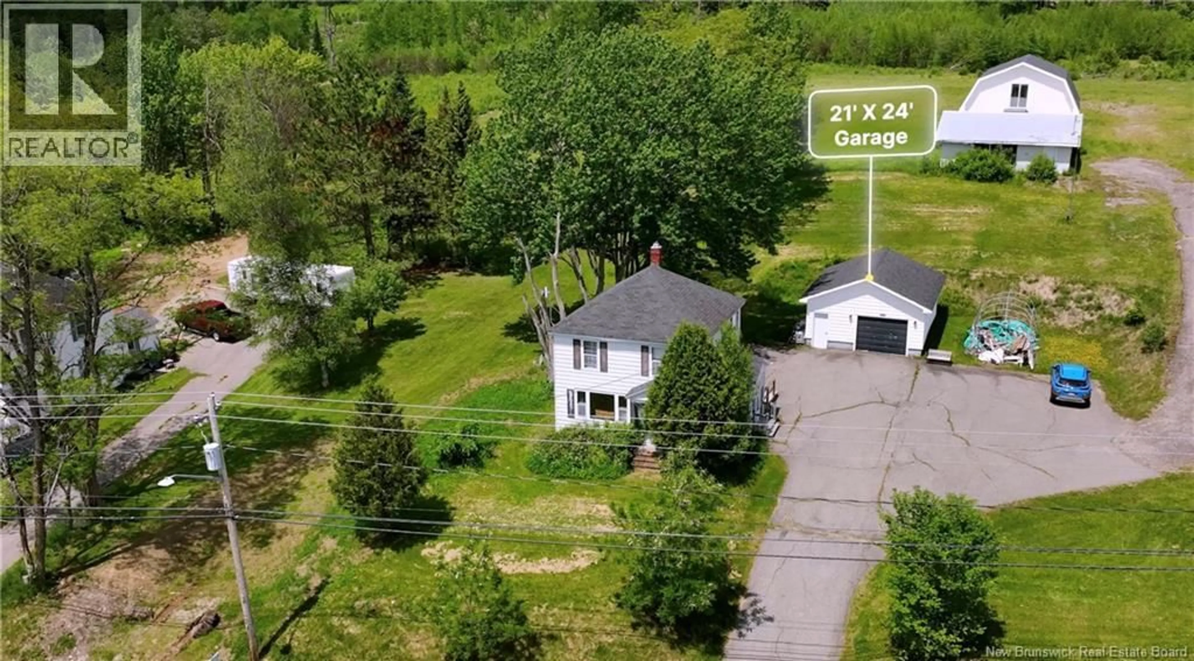A pic from outside/outdoor area/front of a property/back of a property/a pic from drone, street for 349 MAIN STREET, Blackville New Brunswick E9B1T3