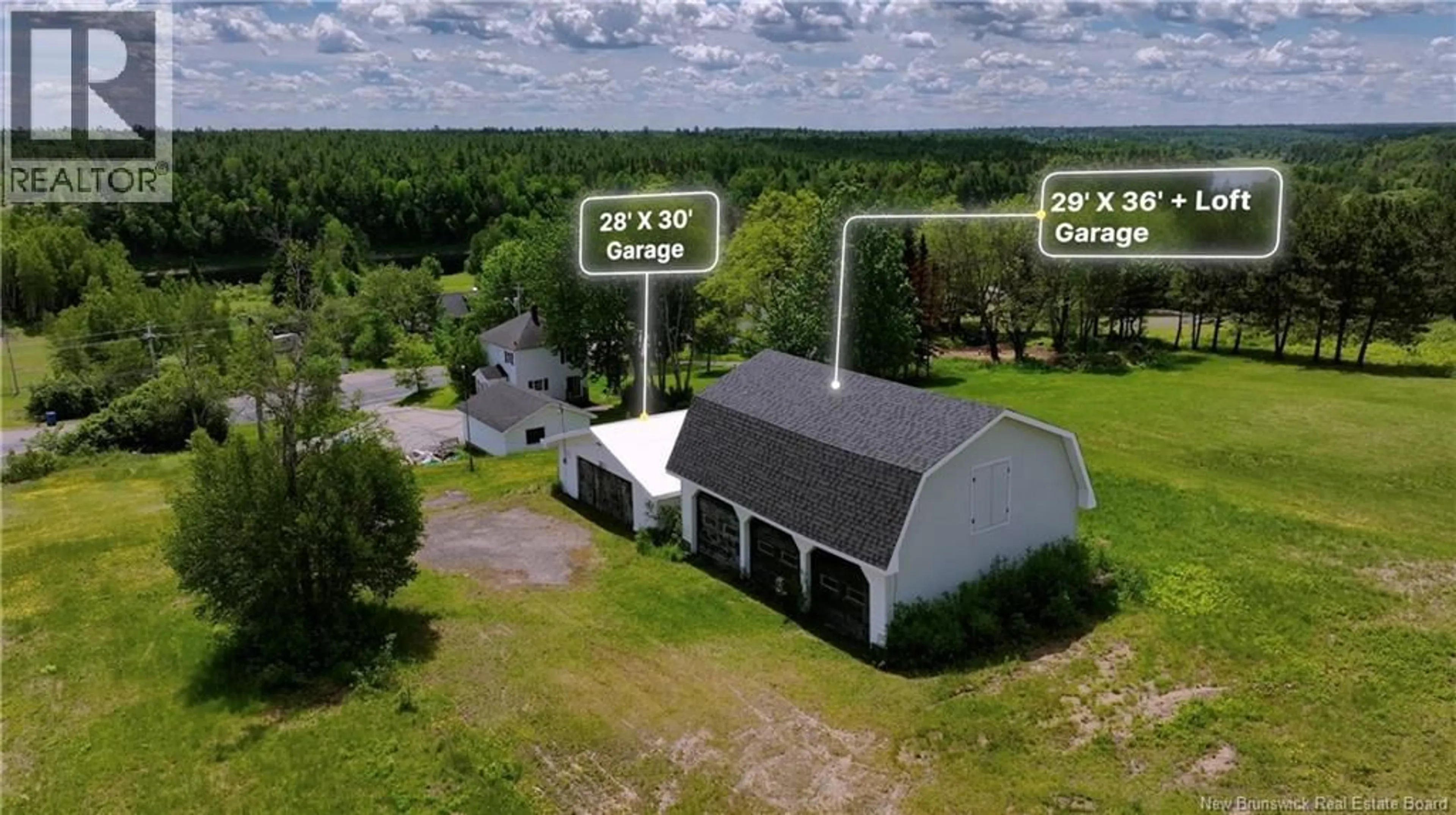 A pic from outside/outdoor area/front of a property/back of a property/a pic from drone, building for 349 MAIN STREET, Blackville New Brunswick E9B1T3