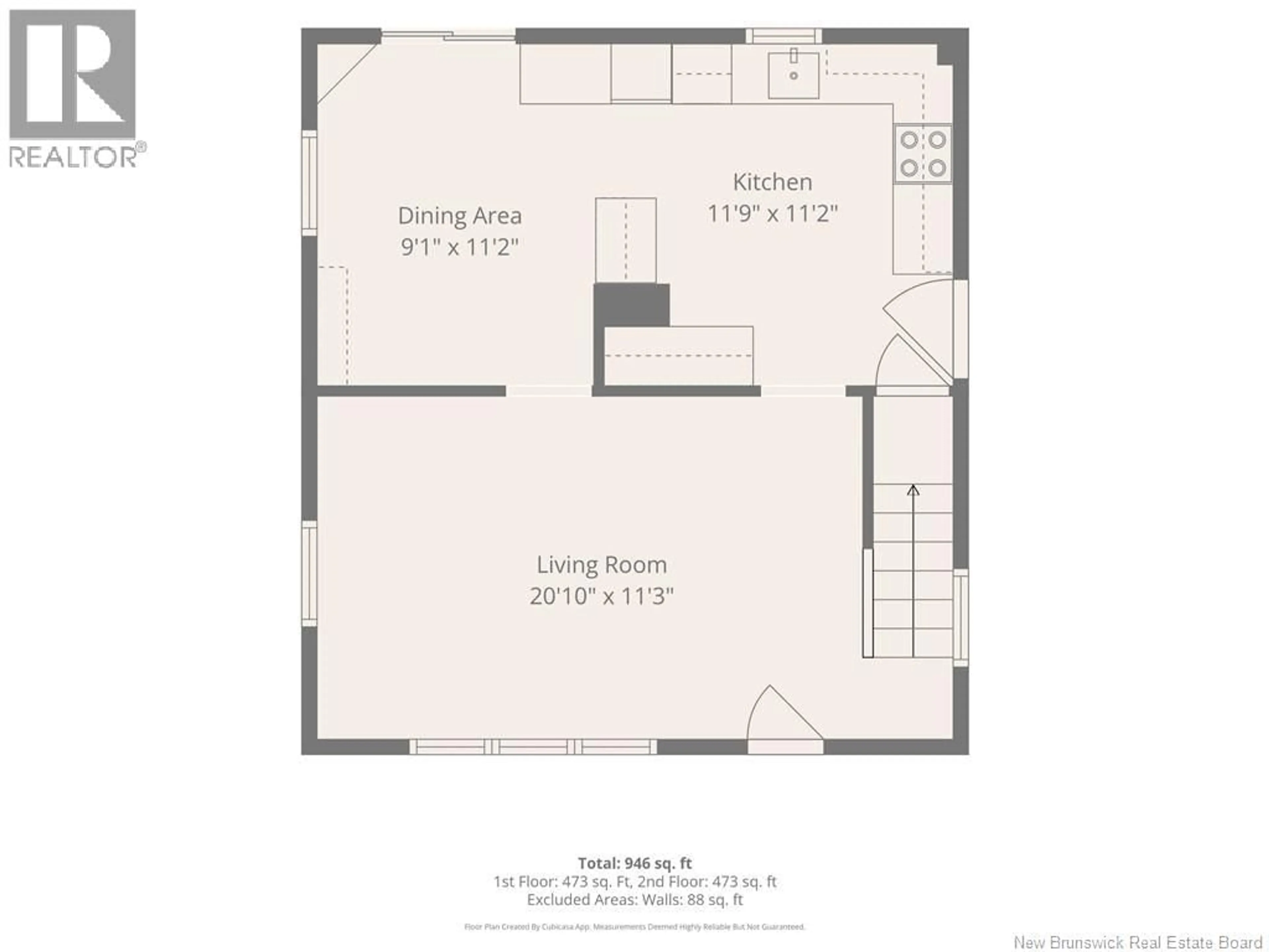Floor plan for 349 MAIN STREET, Blackville New Brunswick E9B1T3