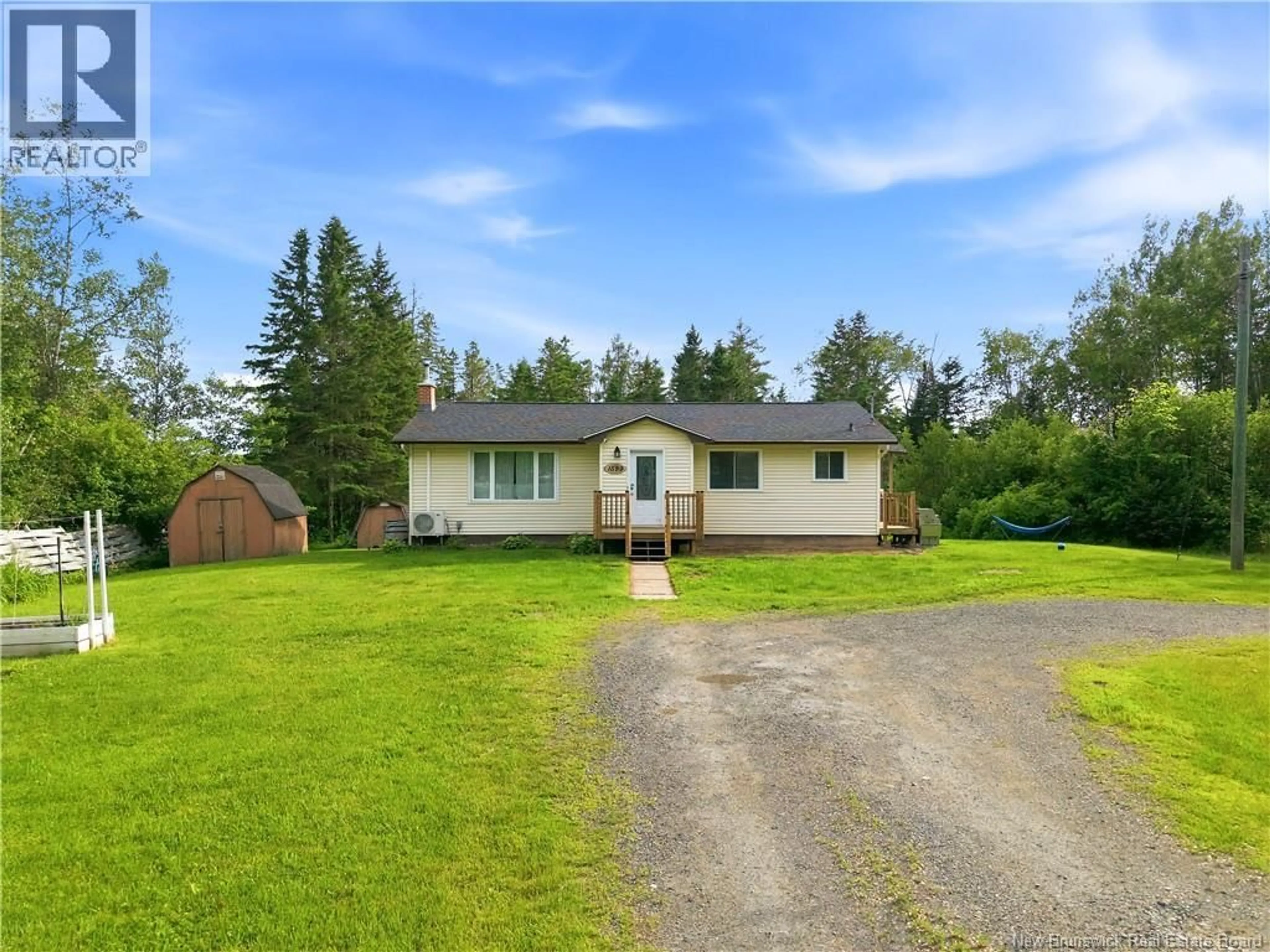 A pic from outside/outdoor area/front of a property/back of a property/a pic from drone, unknown for 1599 ROUTE 655, Rusagonis New Brunswick E3B8H4
